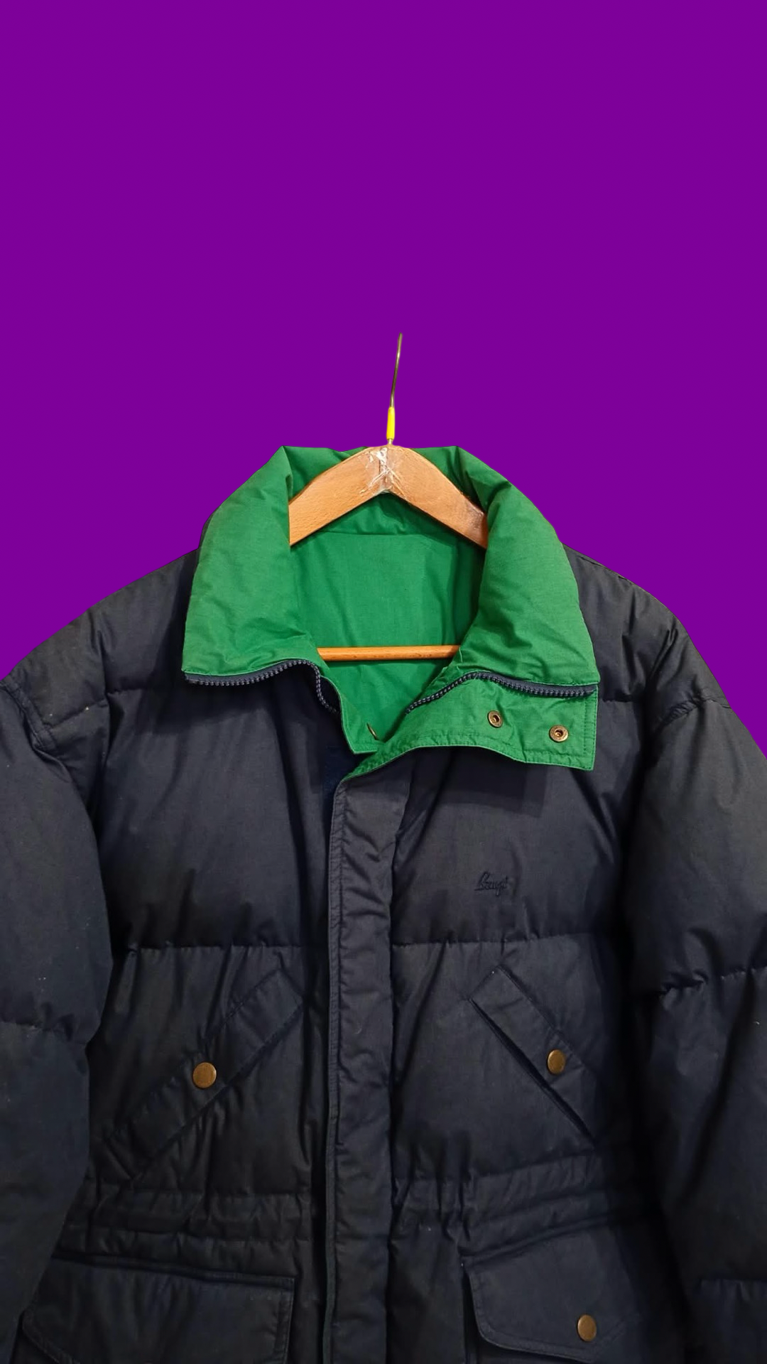 Vintage Multicolor Fantasy 90's Double Face Snow Jacket Unisex Size L