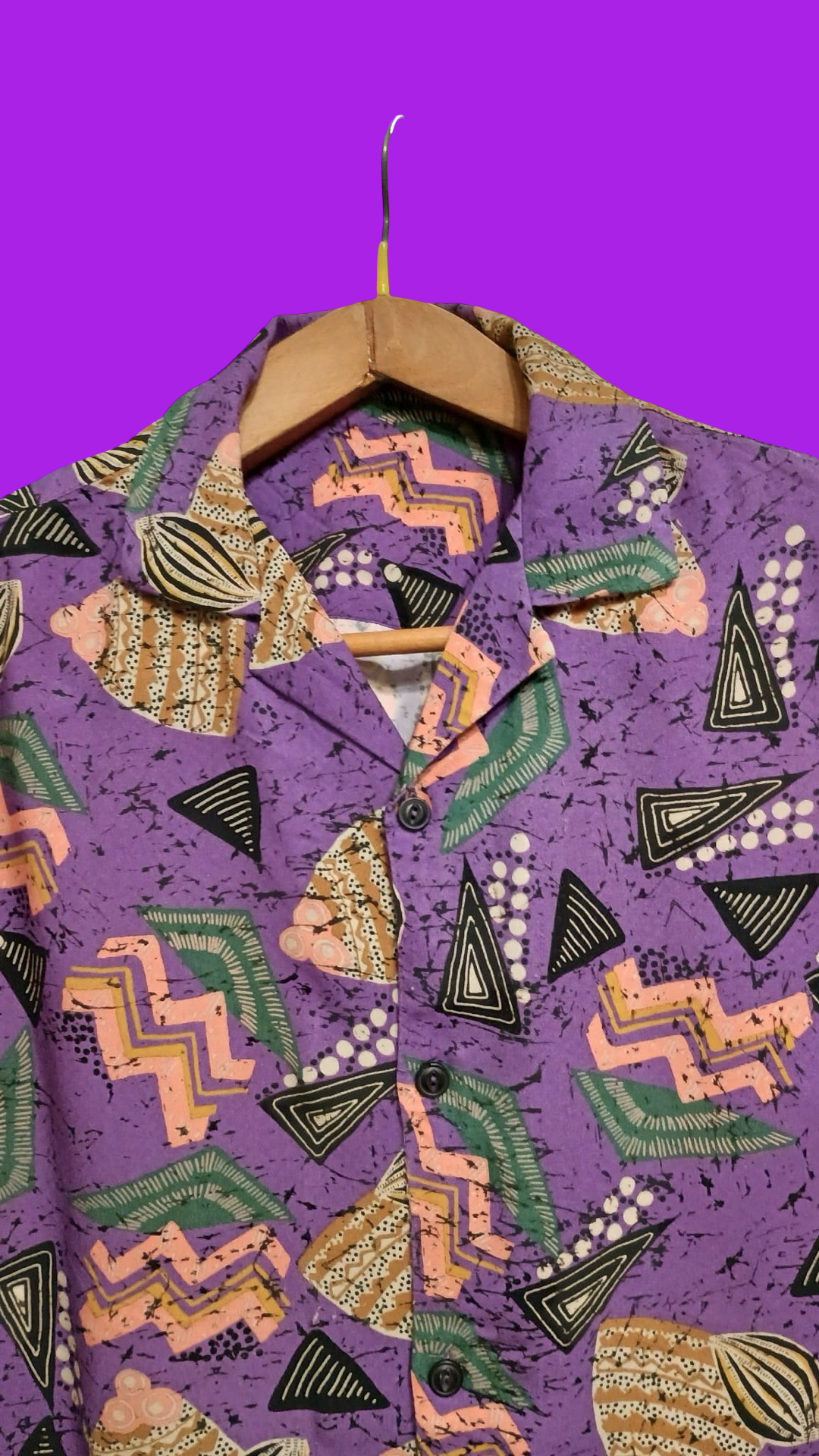 Vintage Style Multicolor Fantasy Shirt Unisex Size S