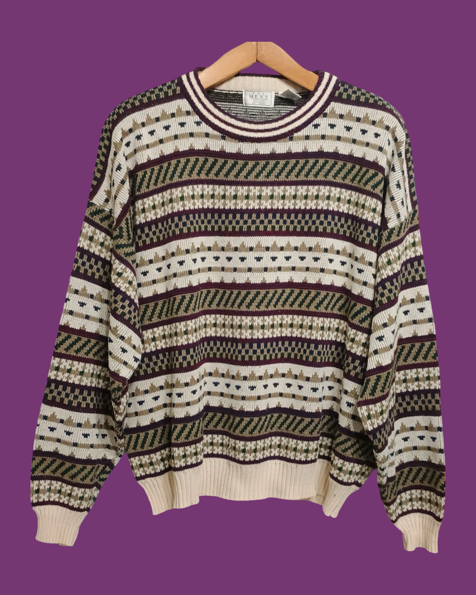 Vintage Multicolor Fantasy 90's Sweater Unisex Size XL