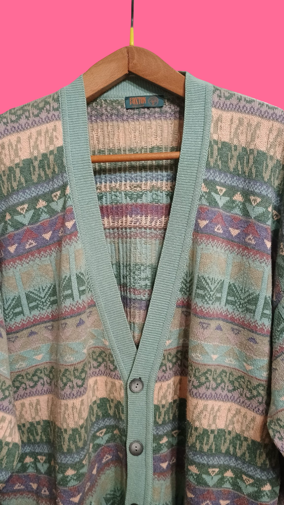 Vintage Multicolor Fantasy 90's Sweater Unisex Size XL