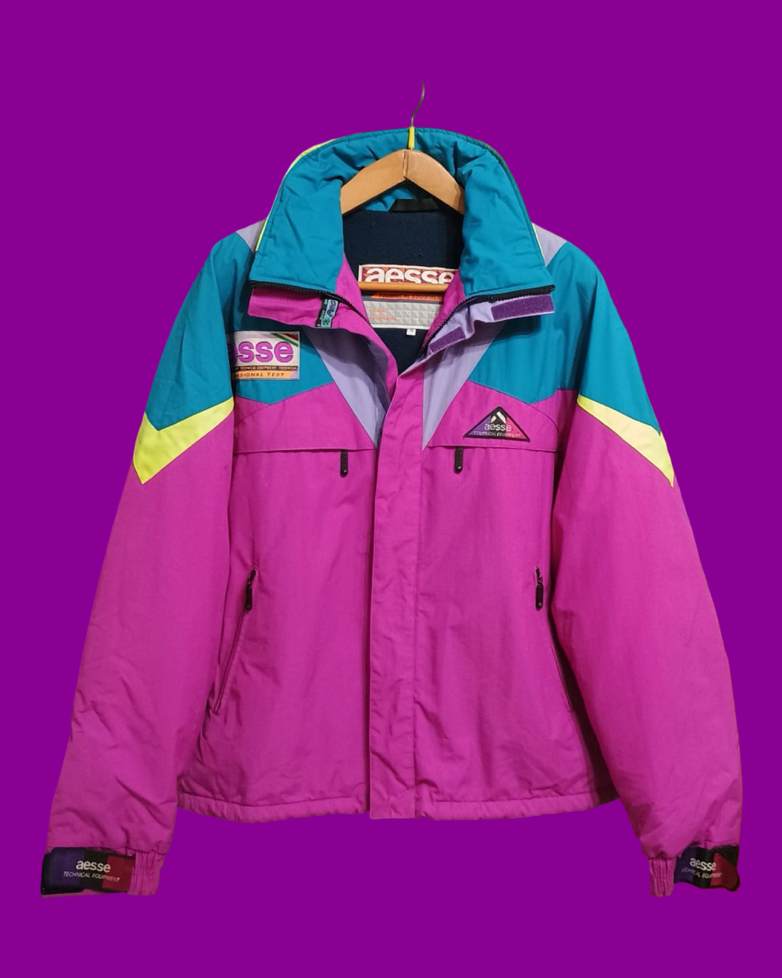 Vintage Multicolor Fantasy 90's Aesse Snow Jacket Unisex Size M