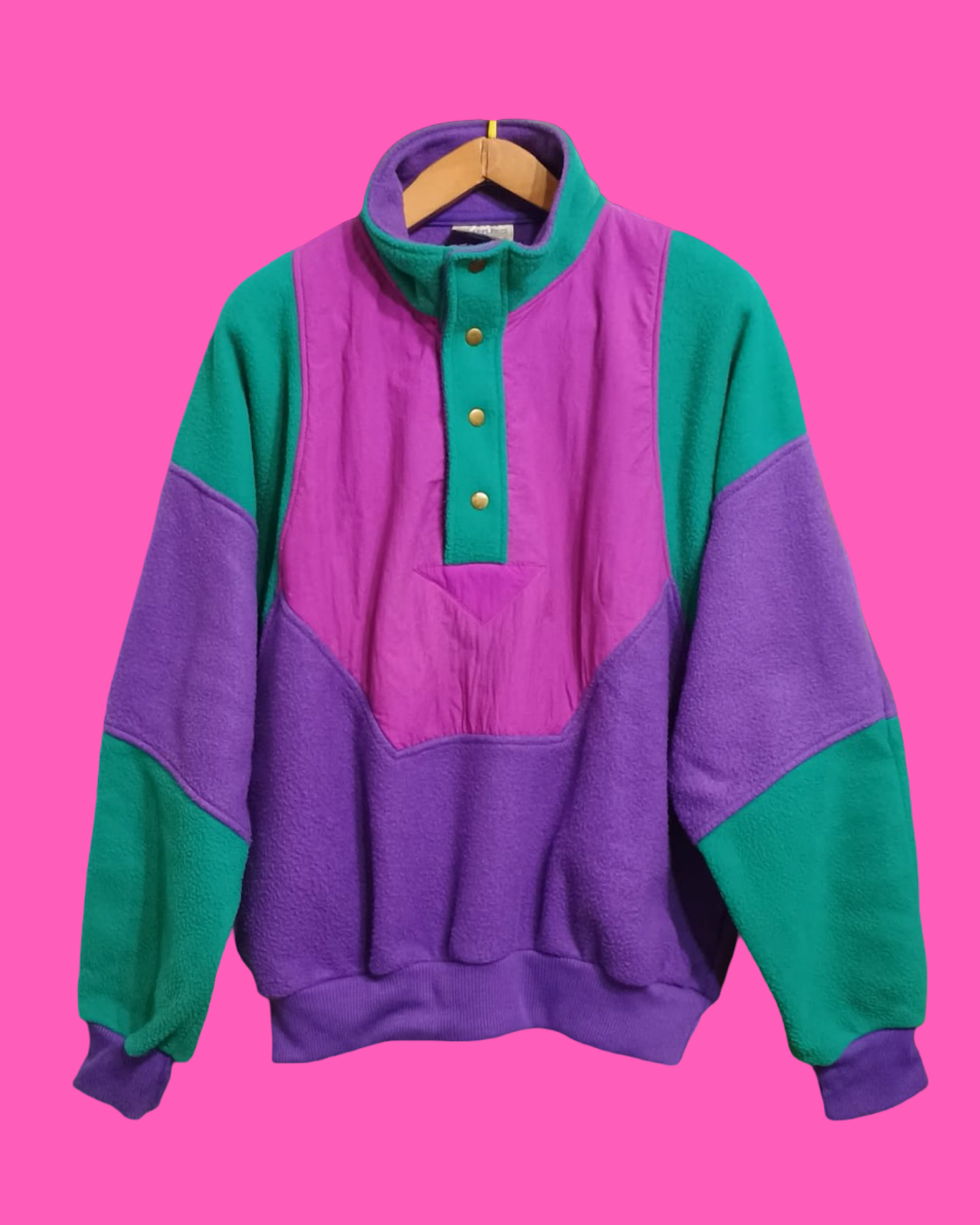 Vintage Multicolor Fantasy 90's Fleece Unisex Size L