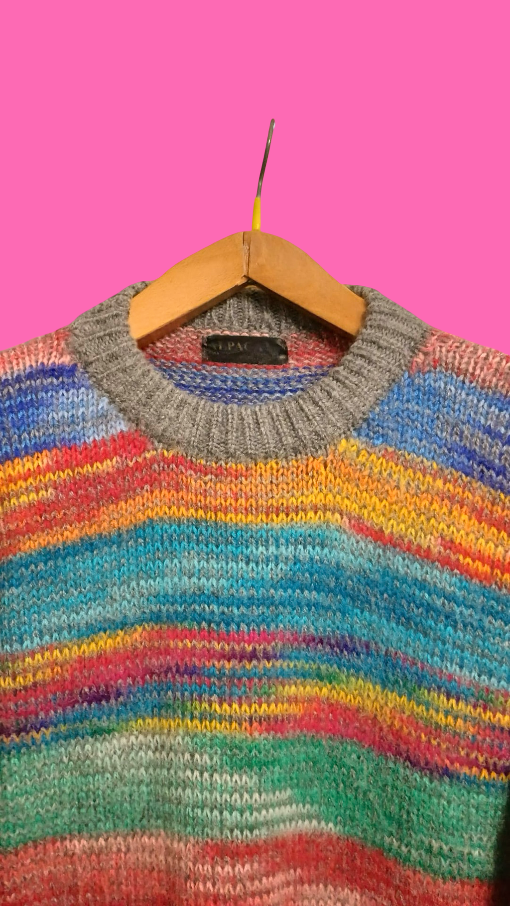 Vintage Multicolor Fantasy 90's Sweater Unisex Size S