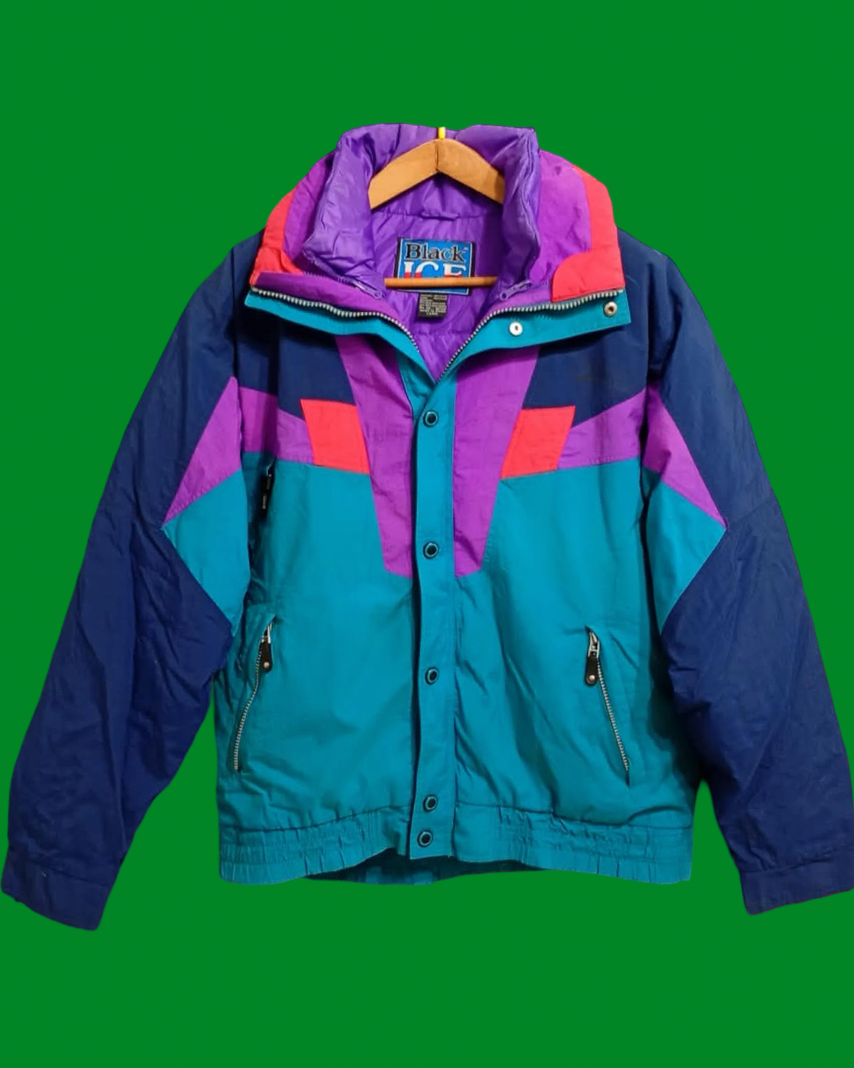 Vintage Multicolor Fantasy 90's Rare Snow Jacket Unisex Size L
