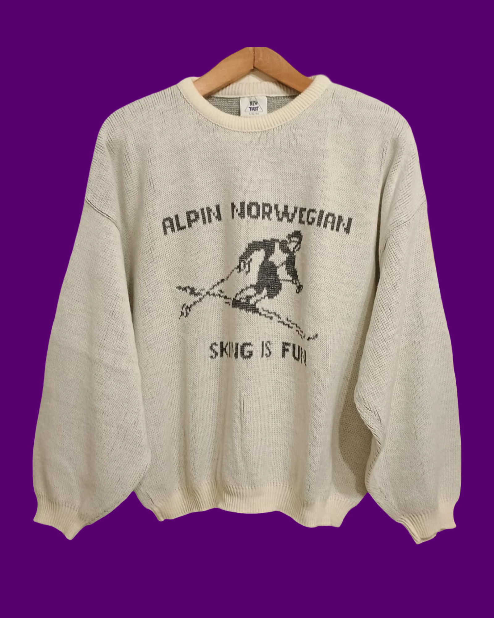 Vintage Multicolor Fantasy 90's Sweater Unisex Size L