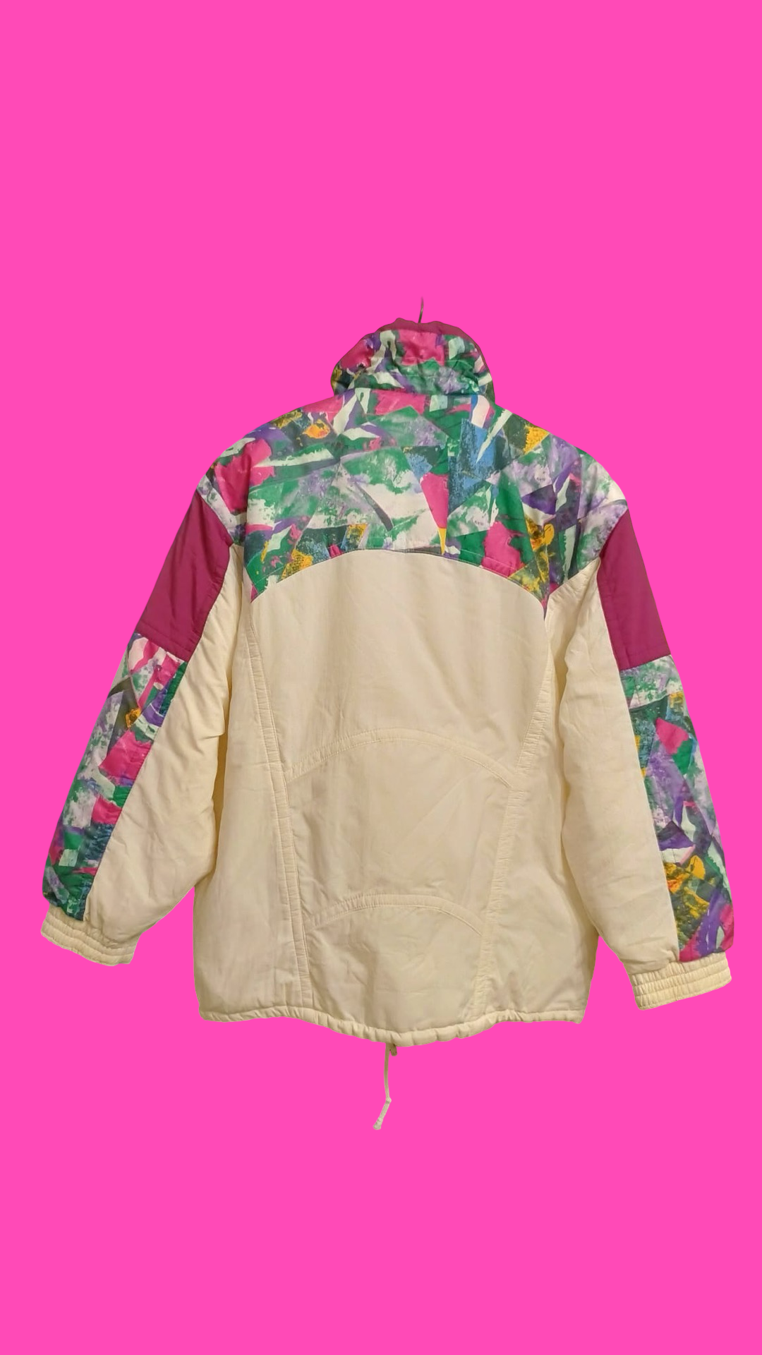 Vintage Multicolor Fantasy 90's Snow Jacket Woman Size M