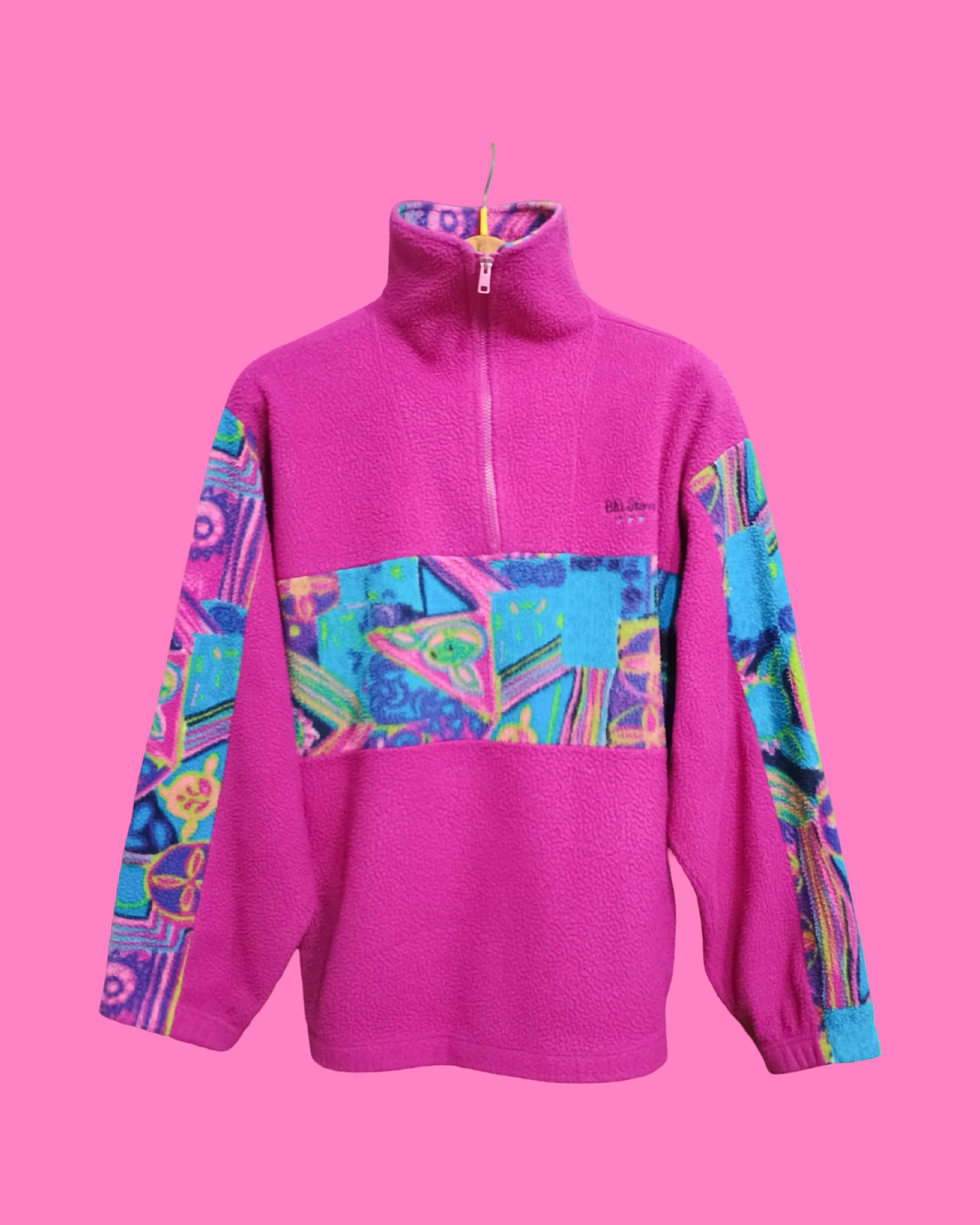 Sweatshirt Vintage Multicolor A Fantasia Anni 90 Unisex Size XL