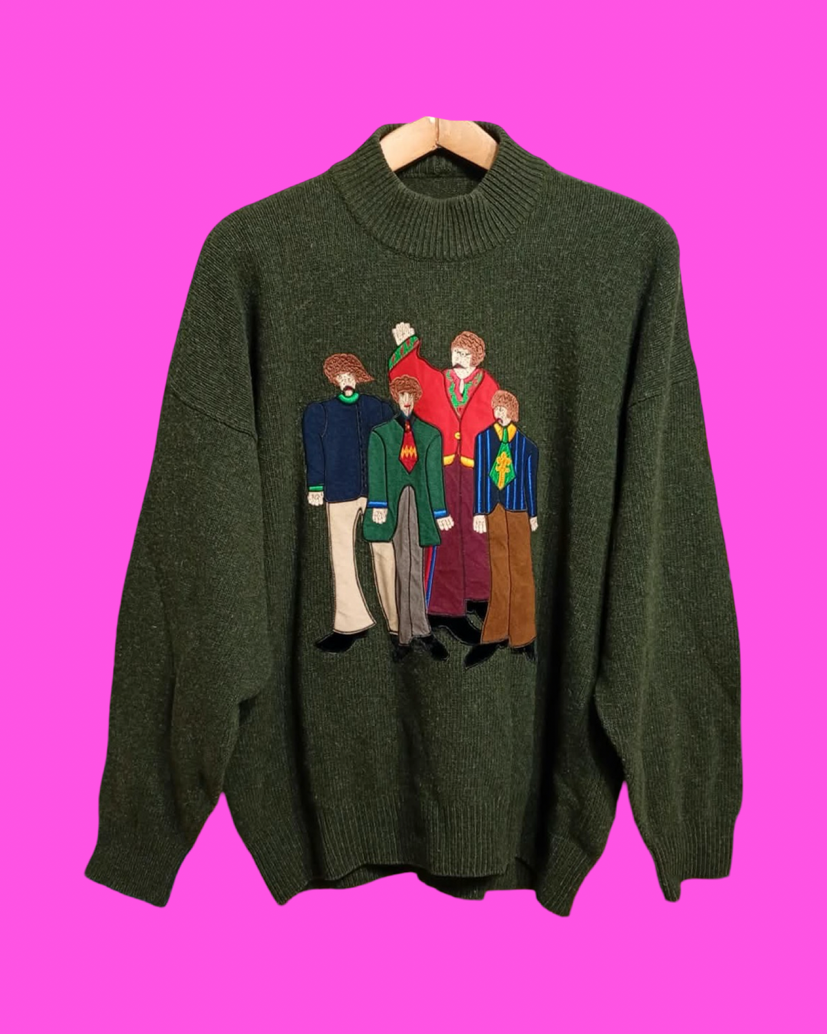 Vintage Multicolor Fantasy 90's Sweater Unisex Size L