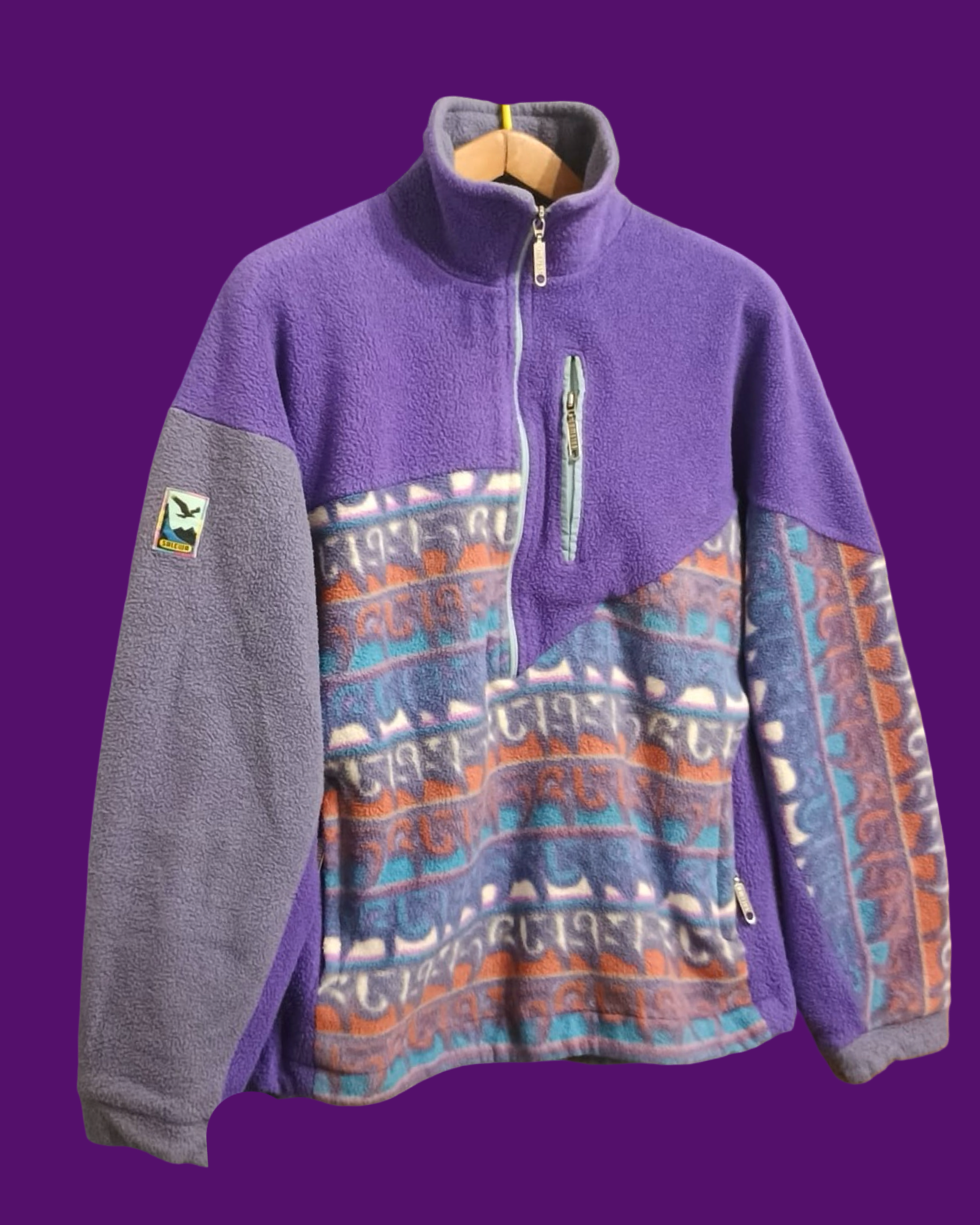 Vintage Multicolor Fantasy 90's Fleece Unisex Size L