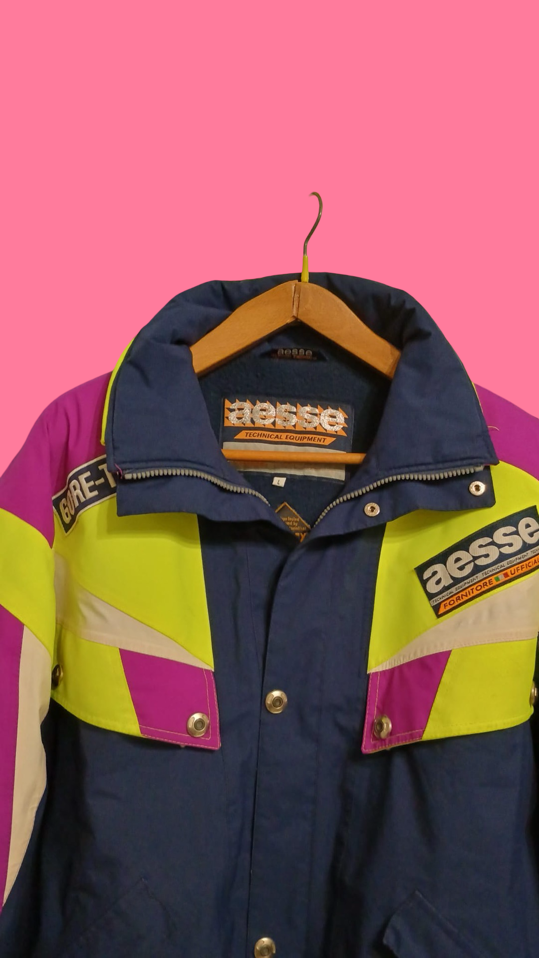 Vintage Multicolor Fantasy 90's Aesse Snow Jacket Unisex Size L