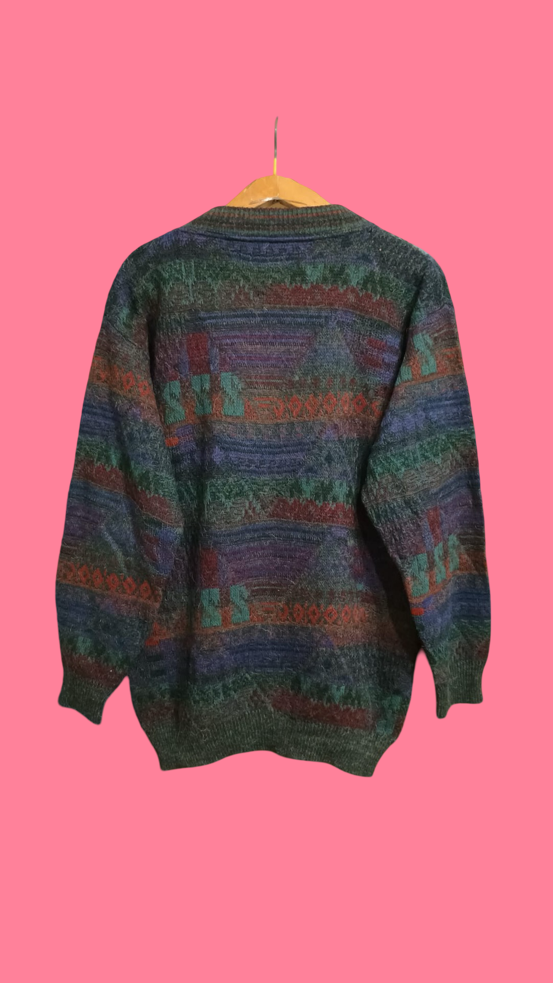 Vintage Multicolor Fantasy 90's Sweater Unisex Size L