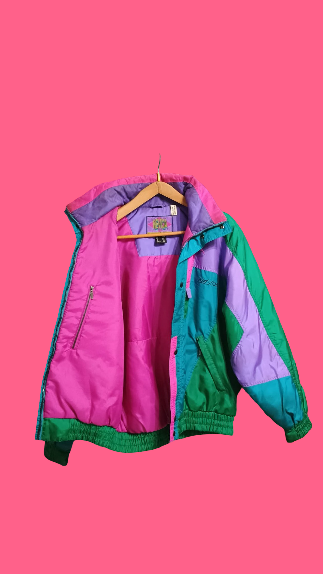 Vintage Multicolor Fantasy 90's Snow Jacket Unisex Size L