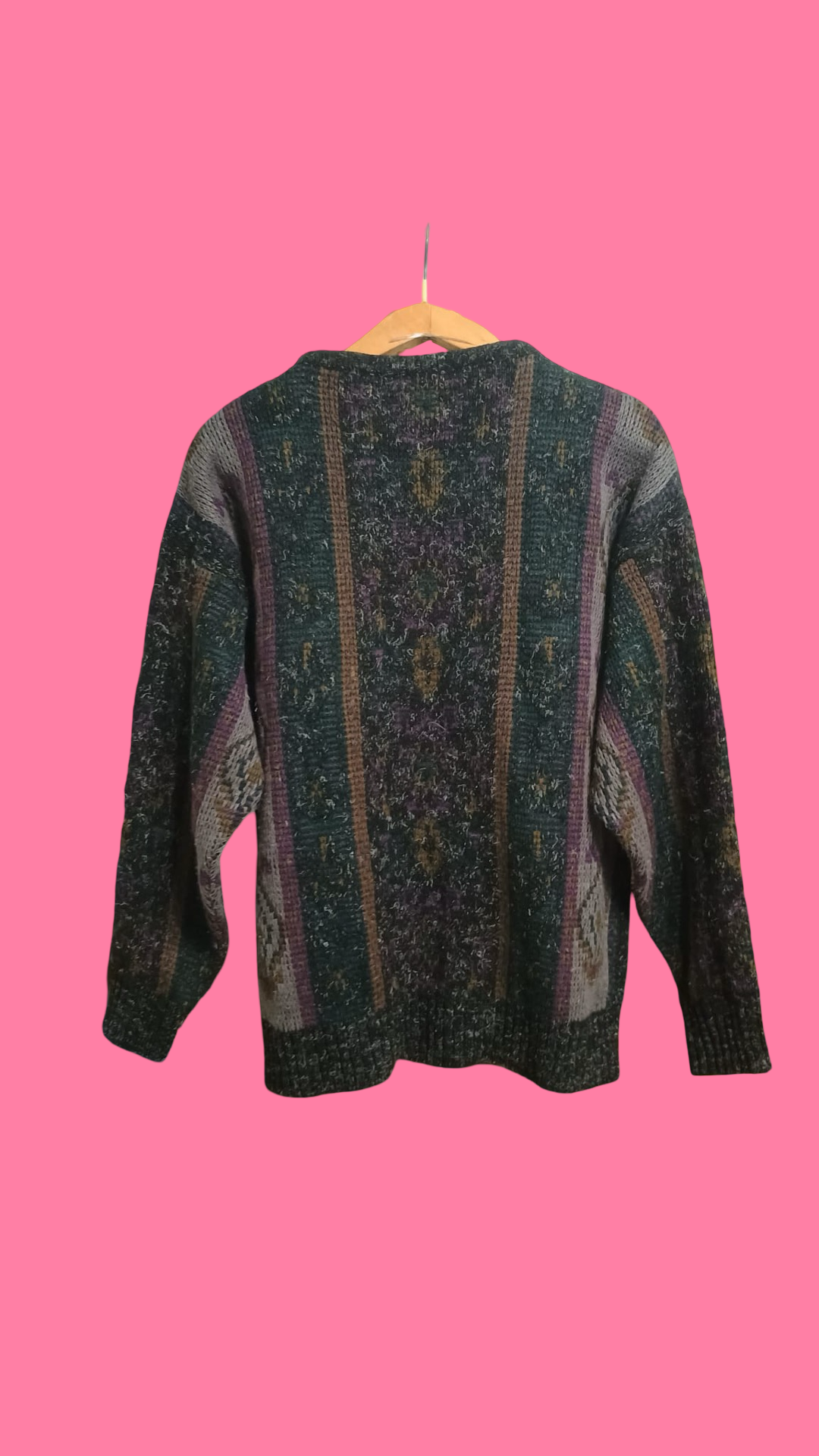 Vintage Multicolor Fantasy 90's Sweater Unisex Size S