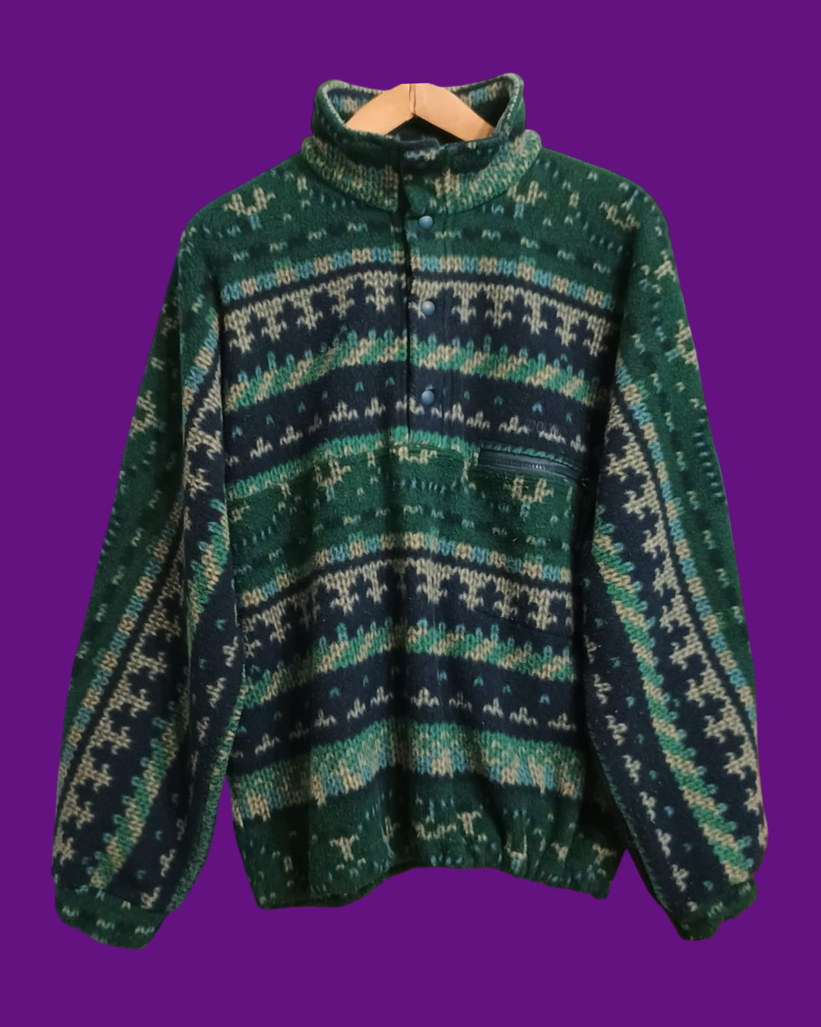 Vintage Multicolor Fantasy 90's Colmar Fleece Unisex Size M