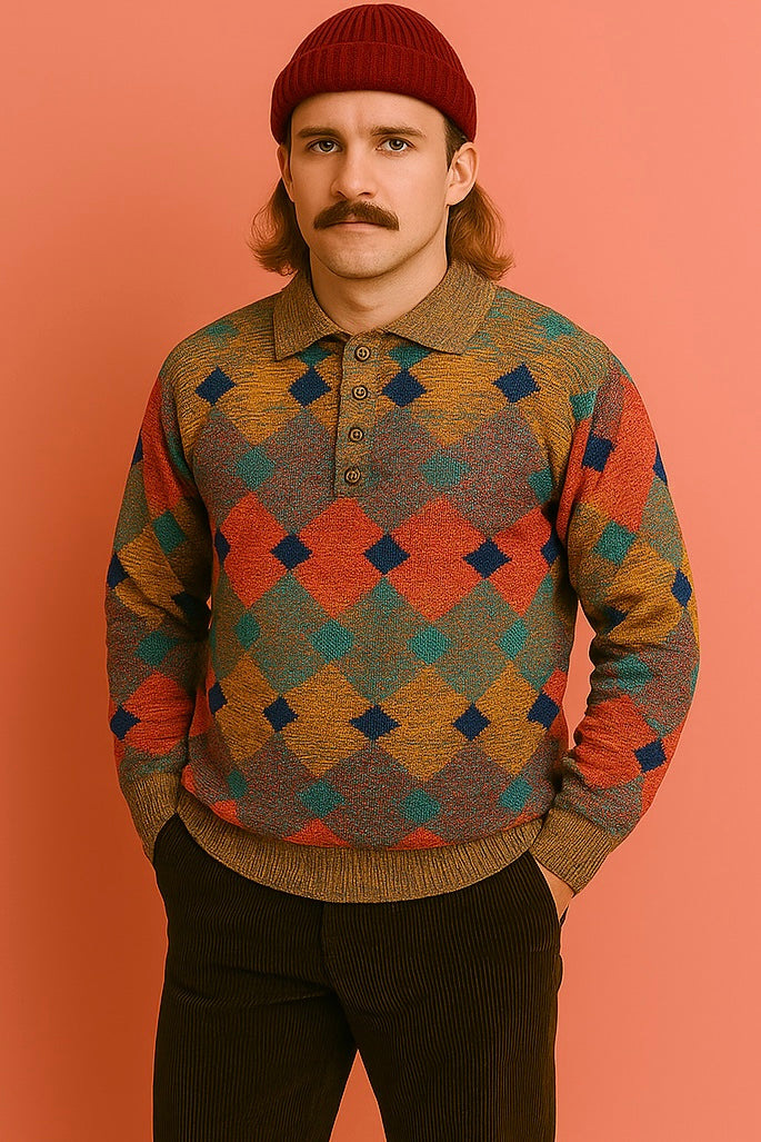 Vintage Multicolor Fantasy 90's Sweater Unisex Size XL