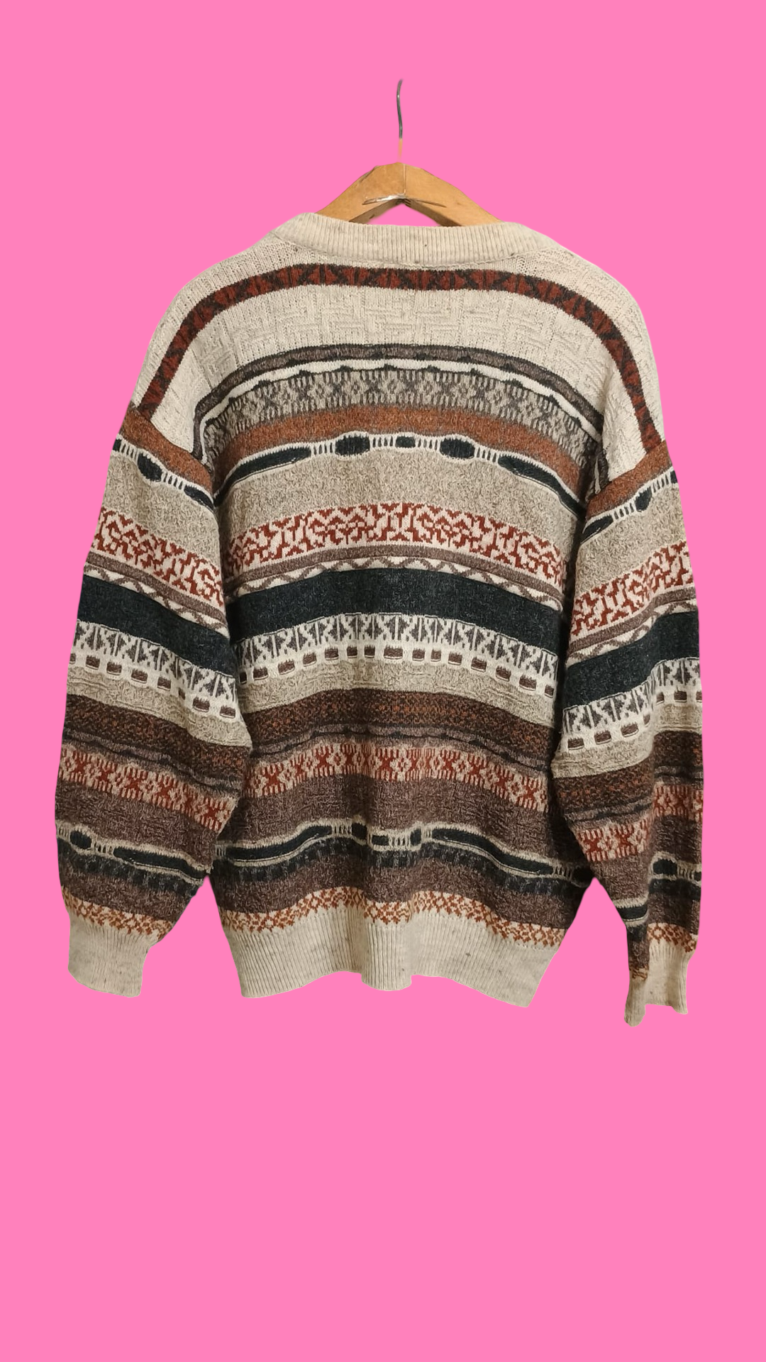 Vintage Multicolor Fantasy 90's Sweater Unisex Size XL