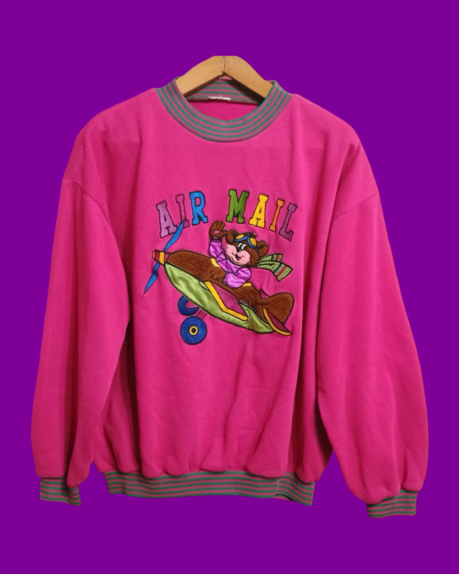 Vintage Multicolor Fantasy 90's Sweatshirt Unisex Size M