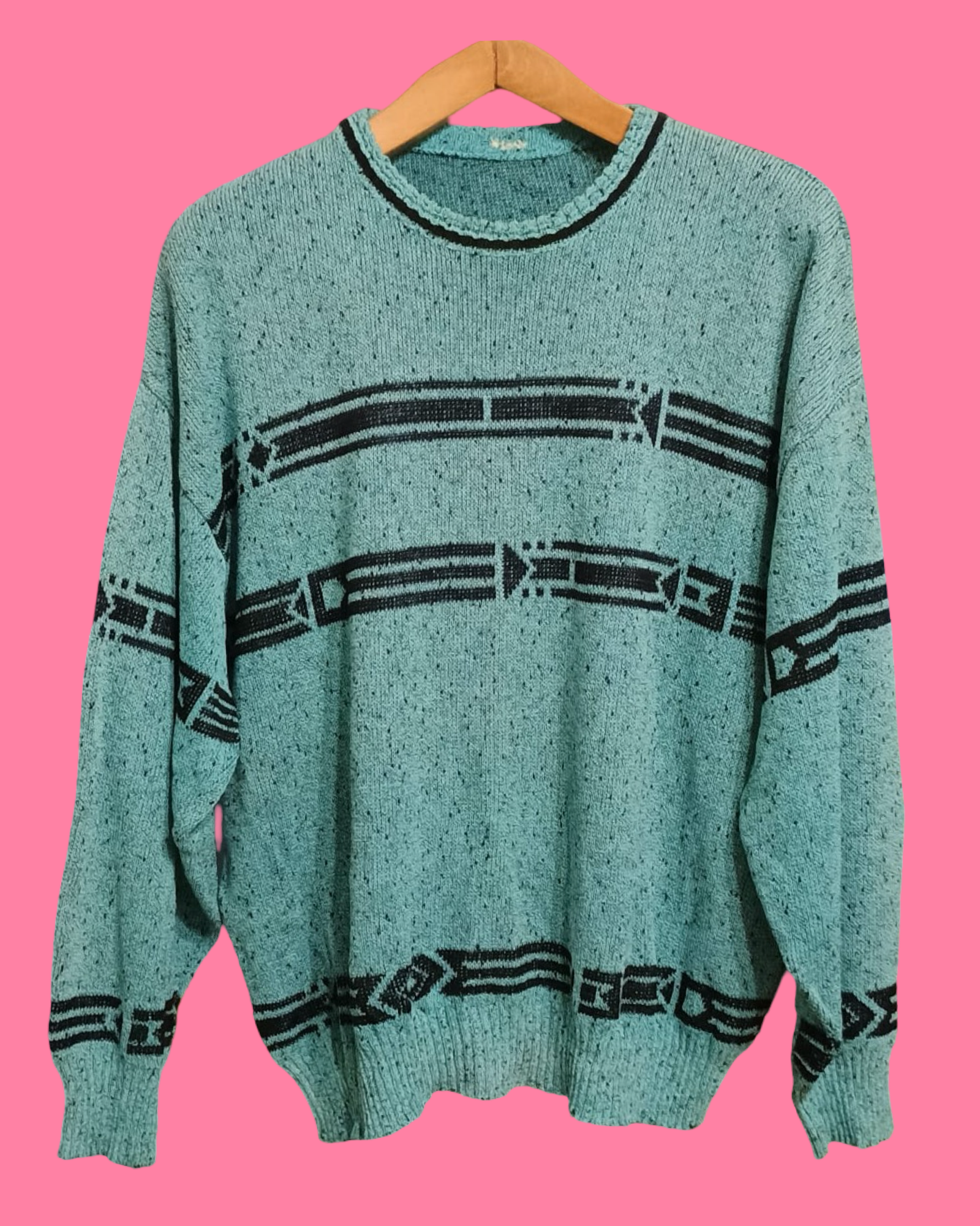 Vintage Multicolor Fantasy 90's Sweater Unisex Size L