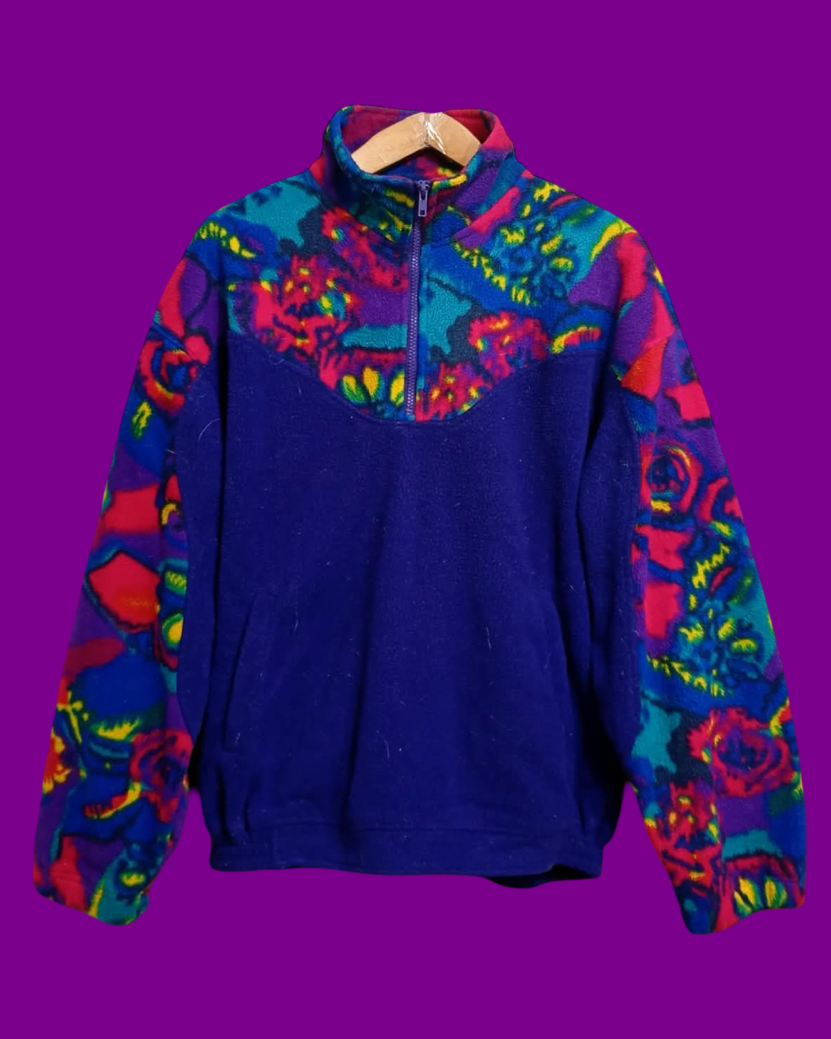 Vintage Multicolor Fantasy 90's Fleece Unisex Size M