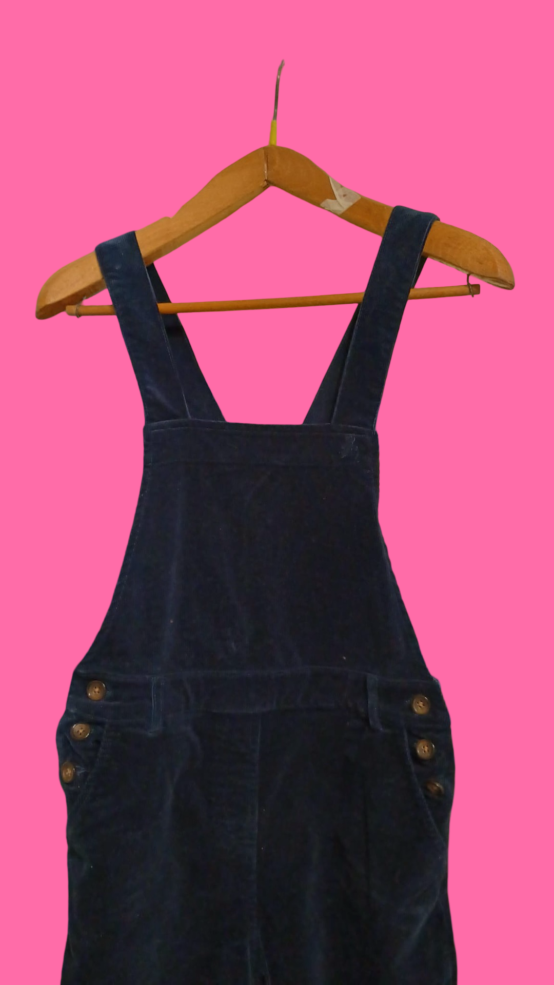 Vintage Multicolor Blue Salopette Woman Size L