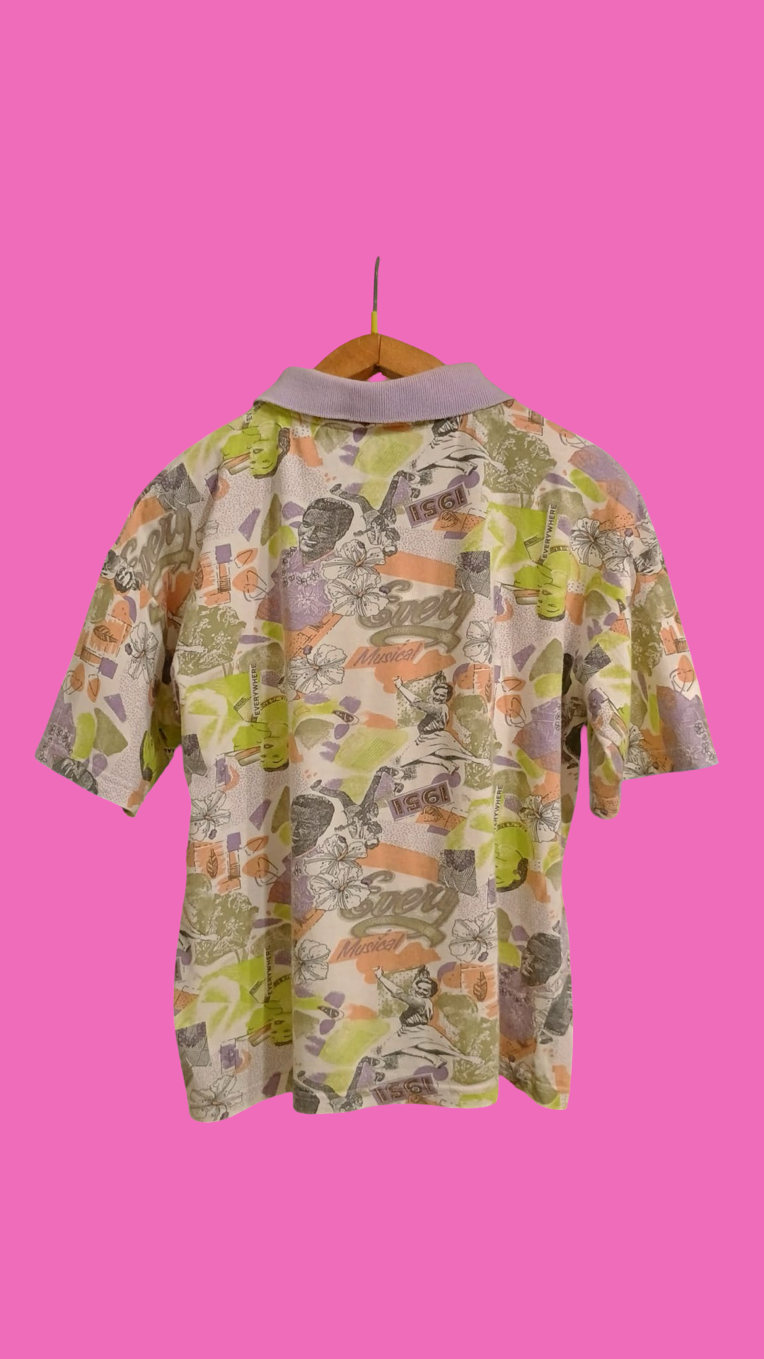 Vintage Multicolor Fantasy 90's Polo Unisex Size S
