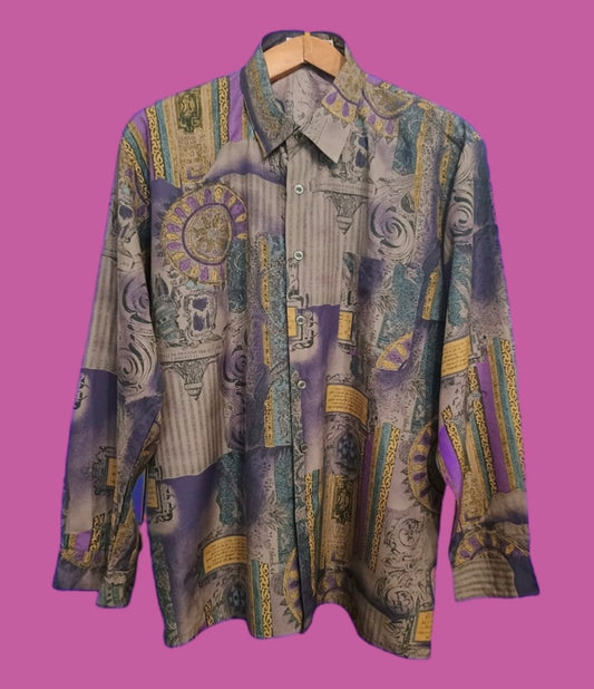 Vintage Multicolor Fantasy 90's Shirt Unisex Size M