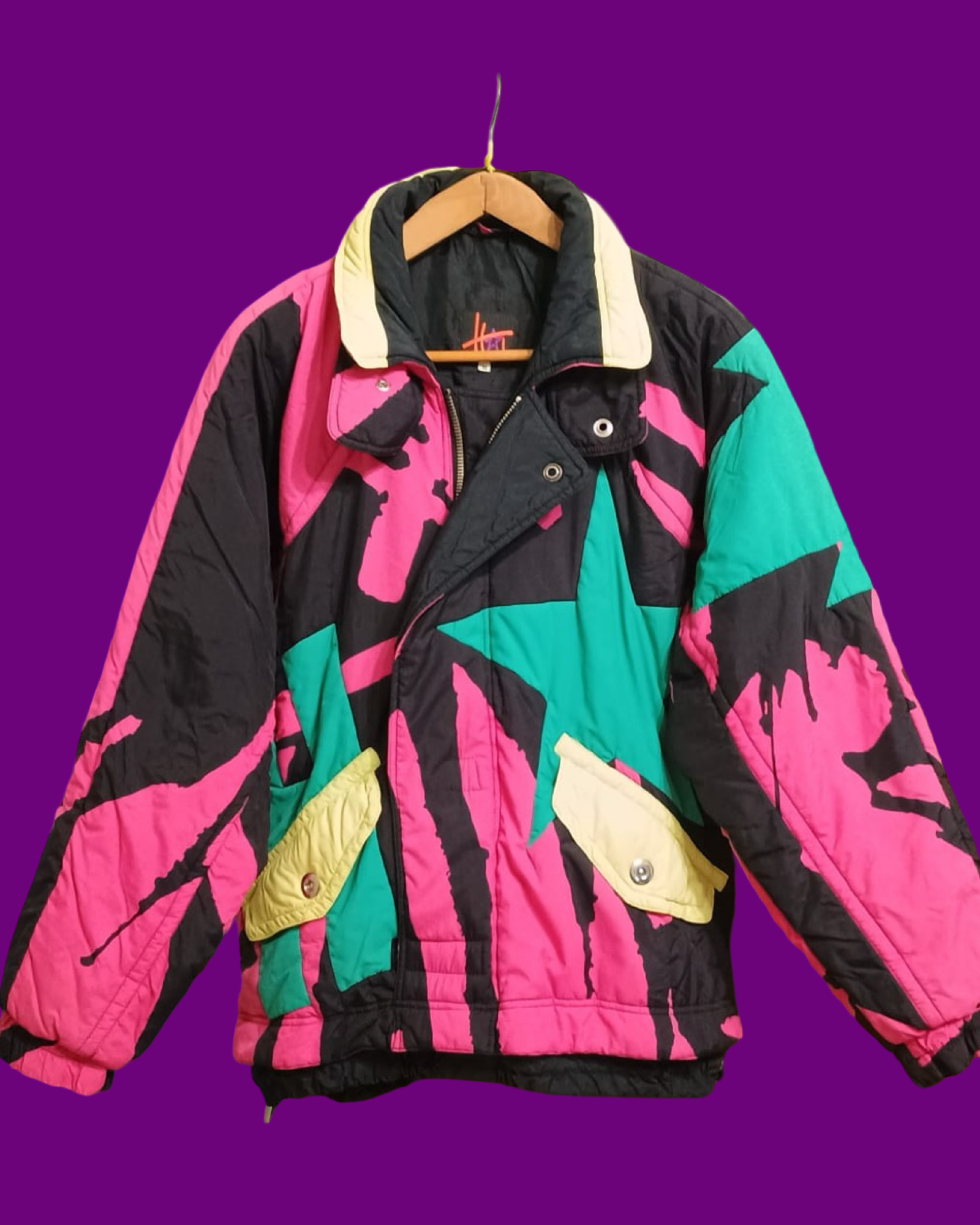 Vintage Multicolor Fantasy 90's Snow Jacket Unisex Size M
