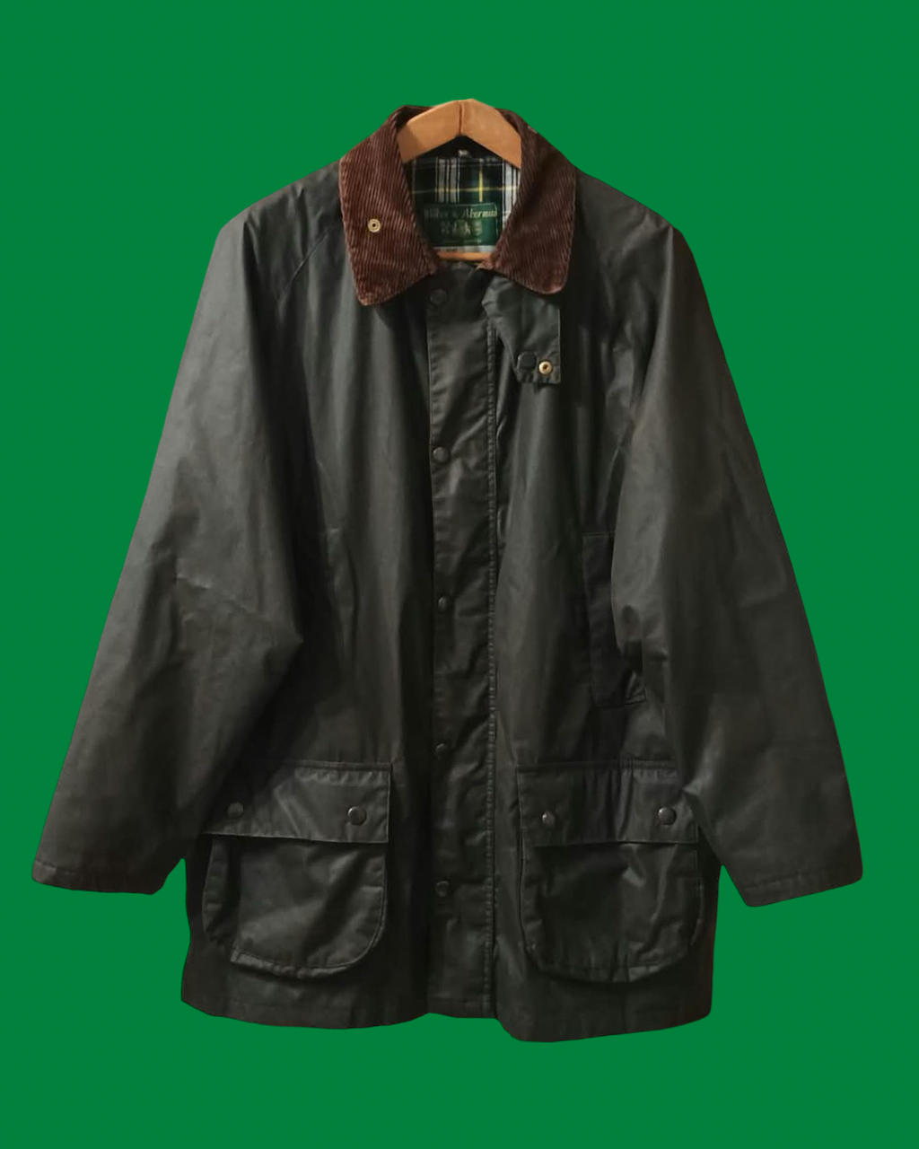 Vintage Green 90's Spring Harrington Jacket Unisex Size L