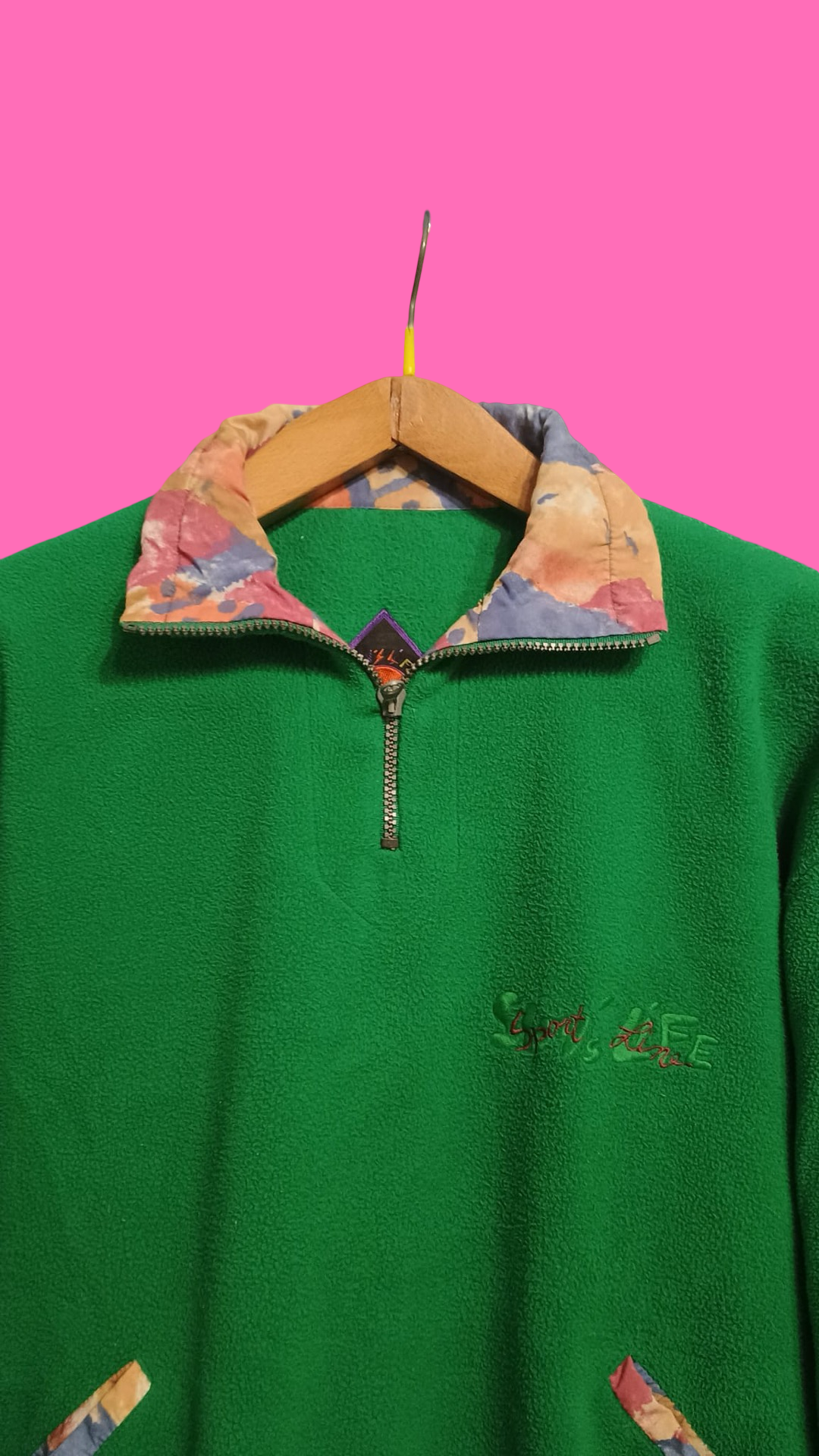Vintage Multicolor Fantasy 90's Fleece Unisex Size M