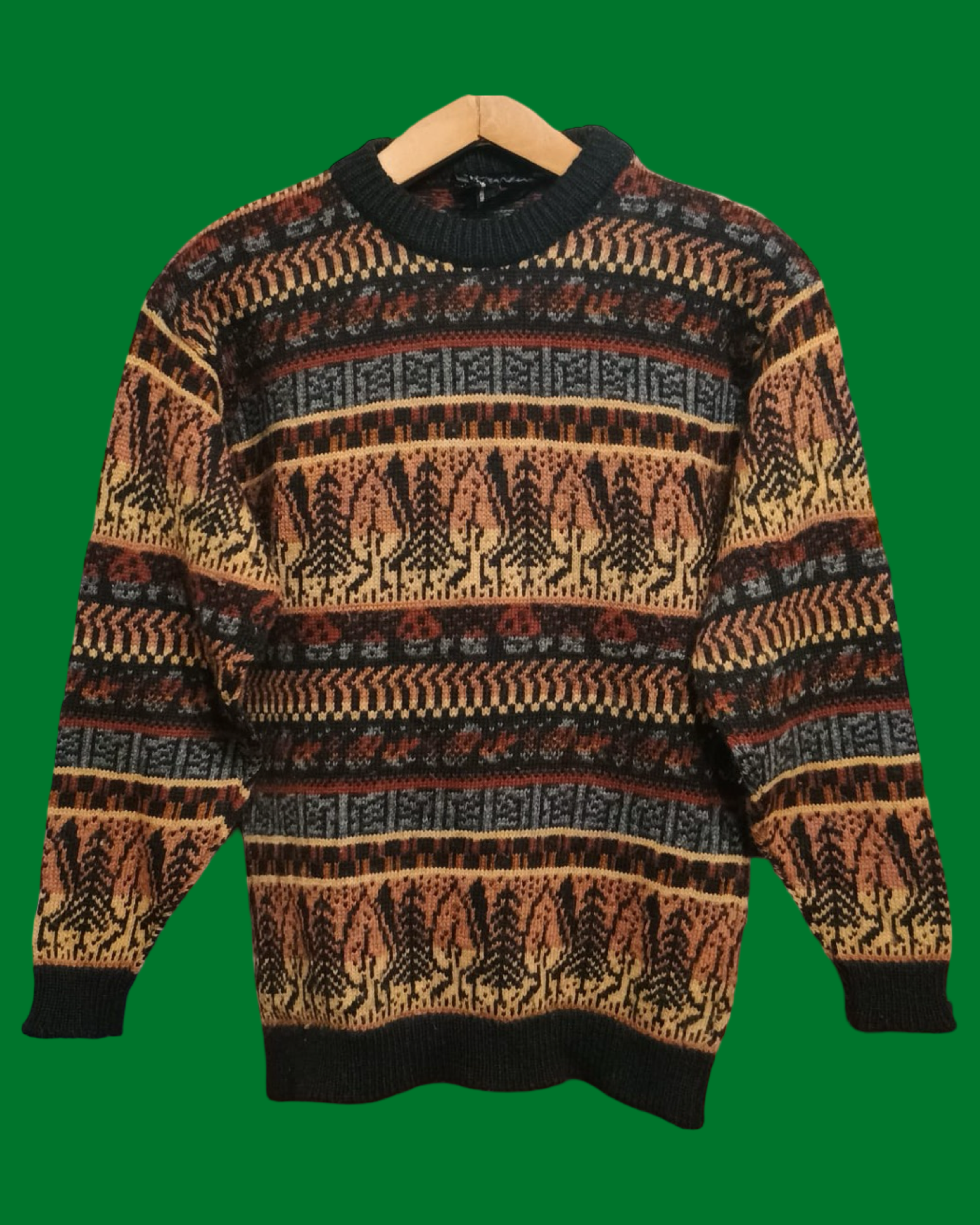 Vintage Multicolor Fantasy 90's Sweater Unisex Size M