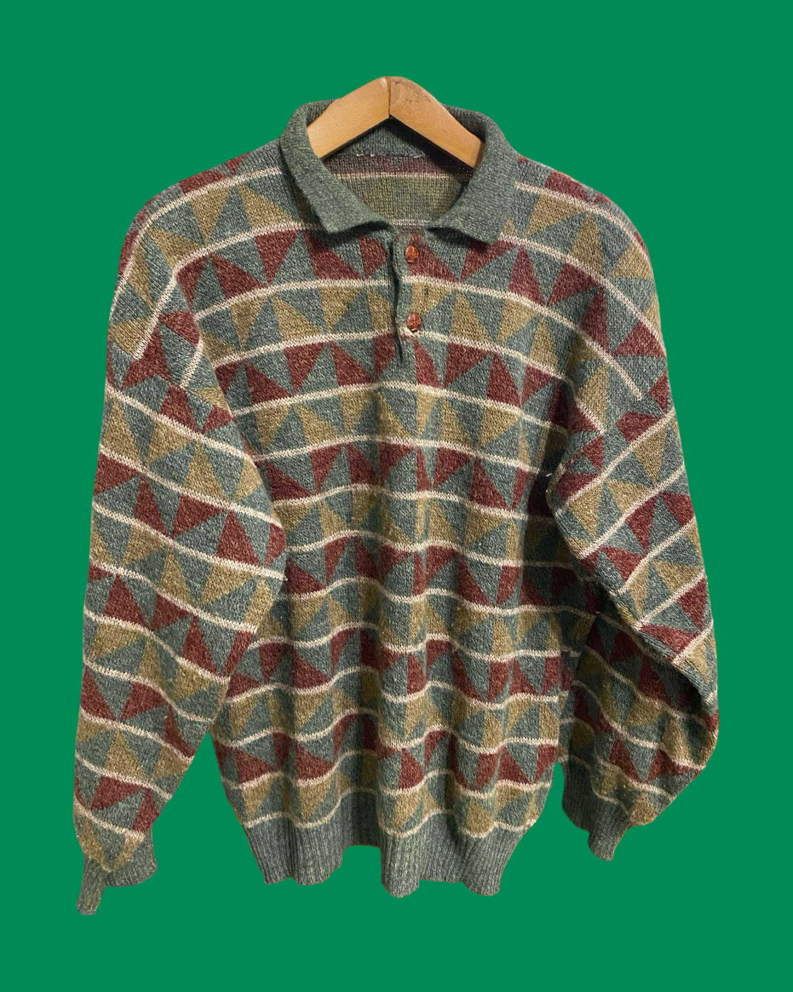 Vintage Multicolor Fantasy 90's Sweater Unisex Size L