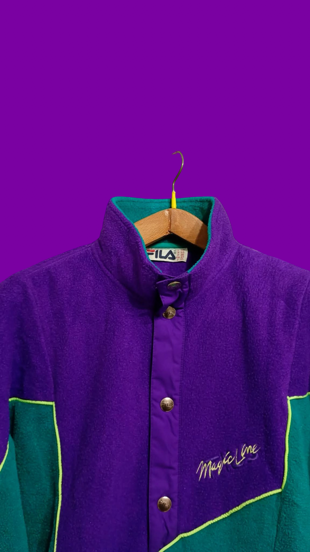 Vintage Multicolor Fantasy 90's Fila Rare Fleece Unisex Size L