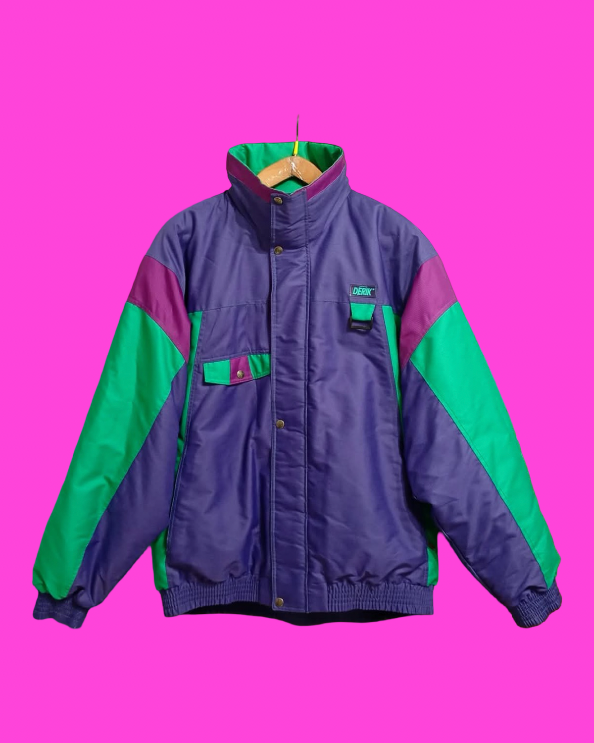 Vintage Multicolor Fantasy 90's Rare Snow Jacket Unisex Size L