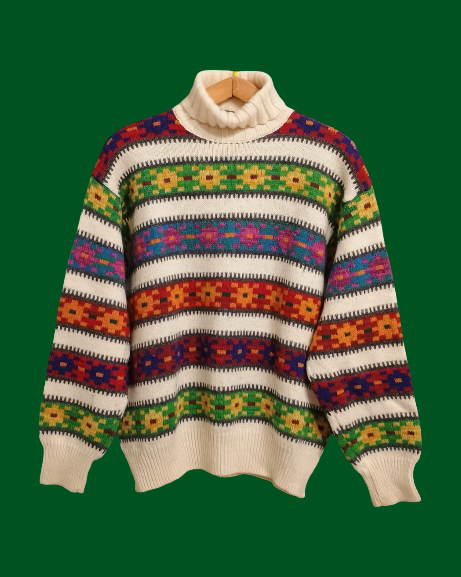 Vintage Multicolor Fantasy 90's Sweater Unisex Size M