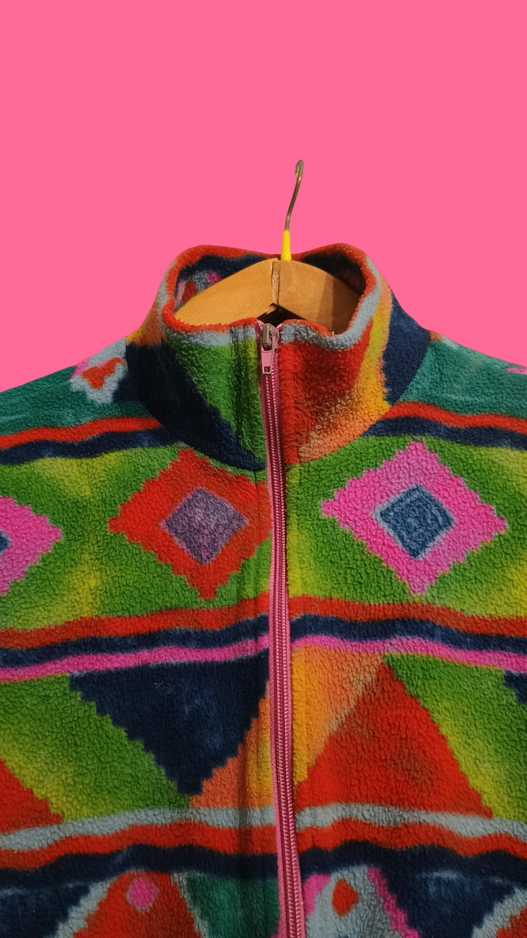 Vintage Multicolor Fantasy 90's Fleece Unisex Size L