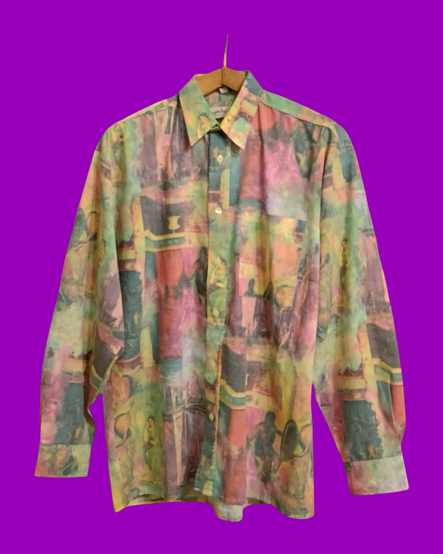 Vintage Multicolor Fantasy 90's Shirt Unisex Size L