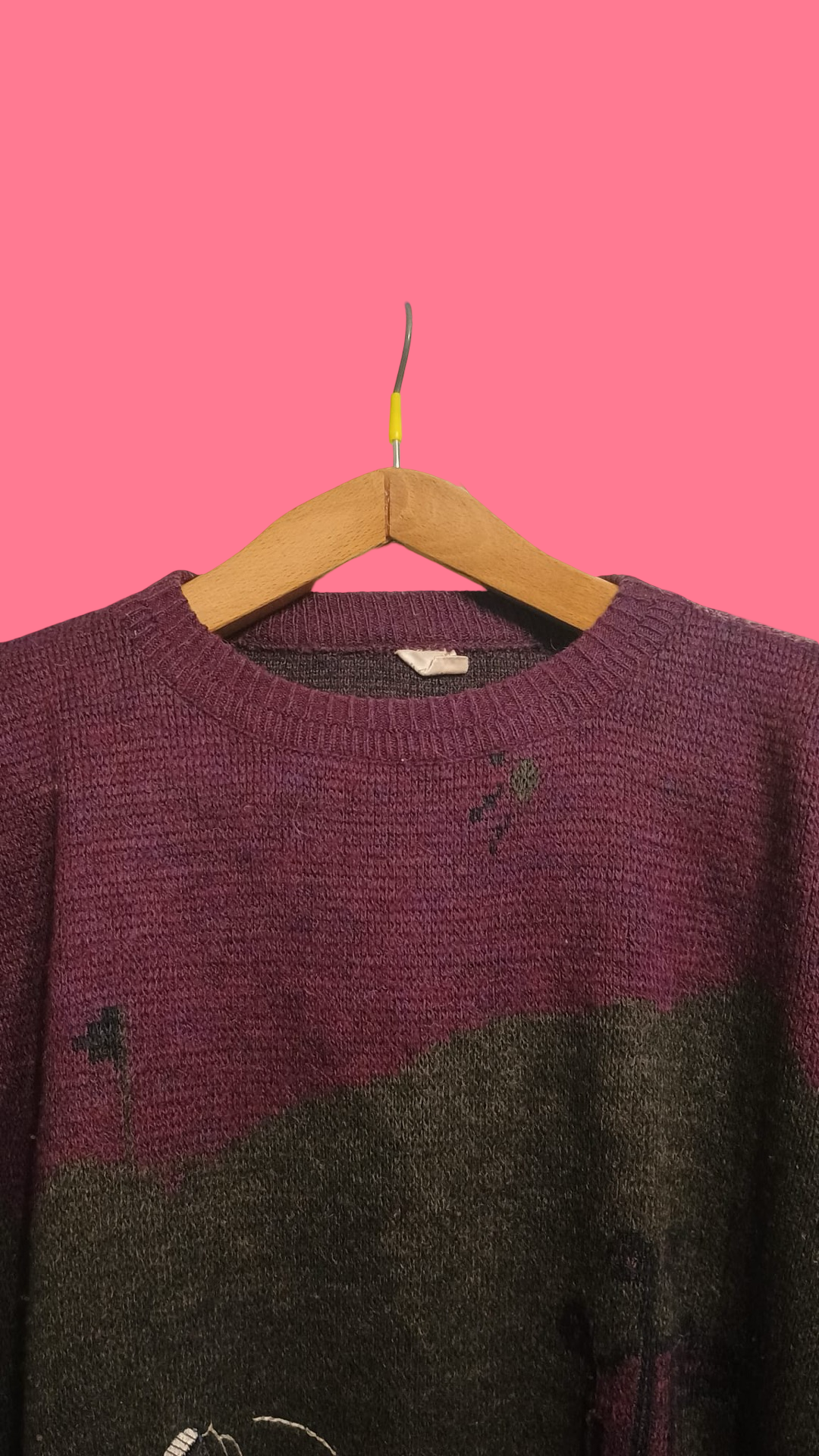 Vintage Multicolor Fantasy 90's Sweater Unisex Size L