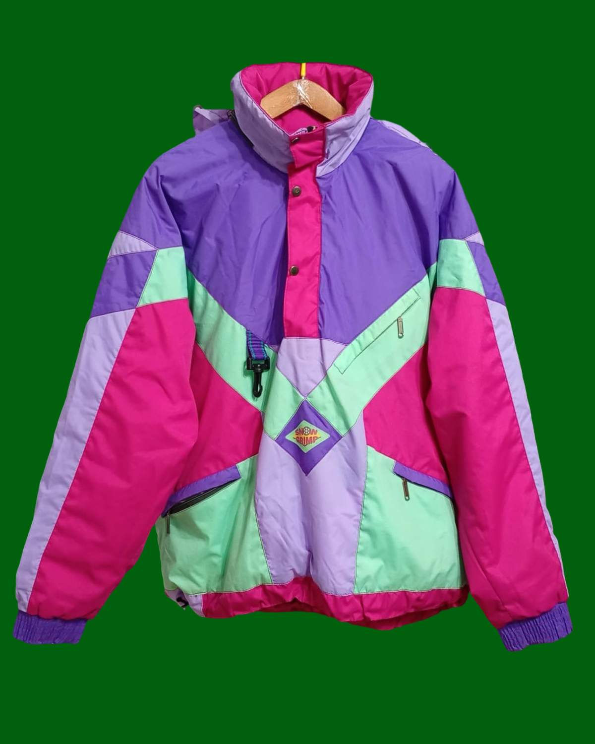 Vintage Multicolor Fantasy 90's Rare Snow Jacket Unisex Size L