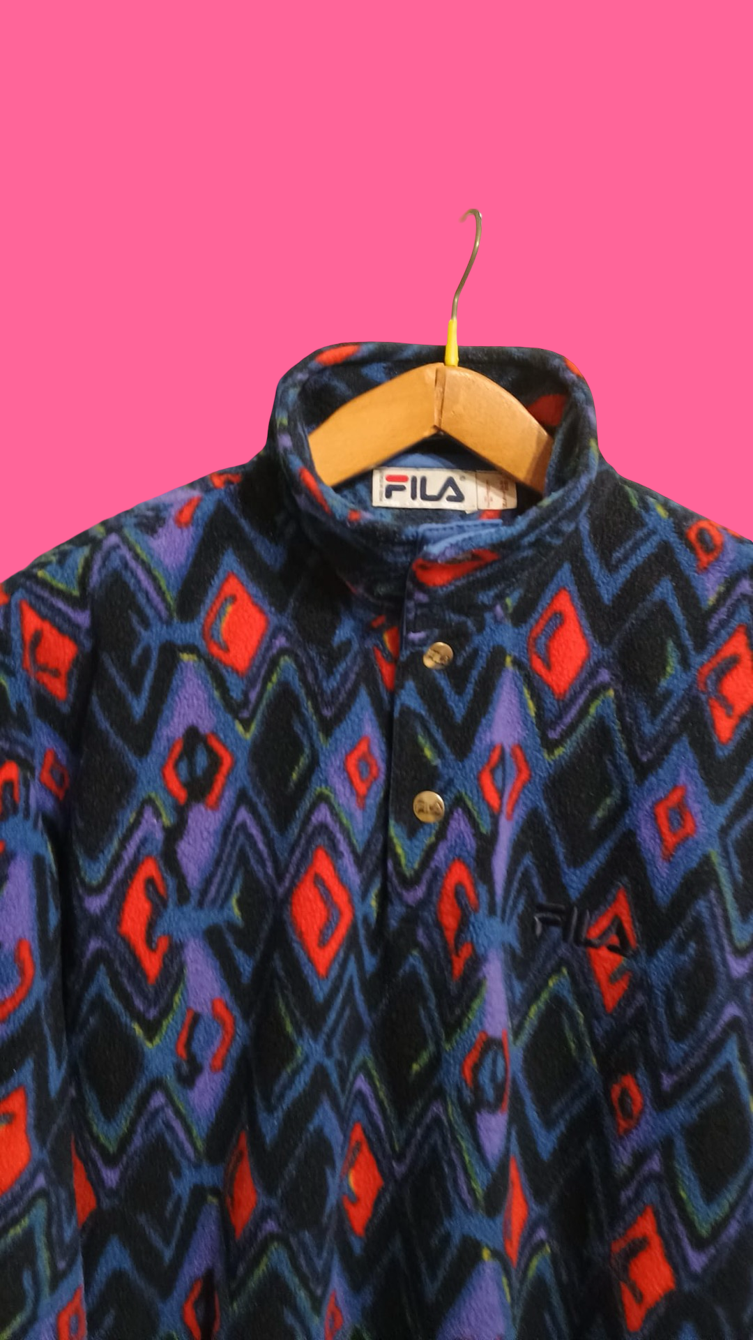 Vintage Multicolor Fantasy 90's Fila Fleece Unisex Size M
