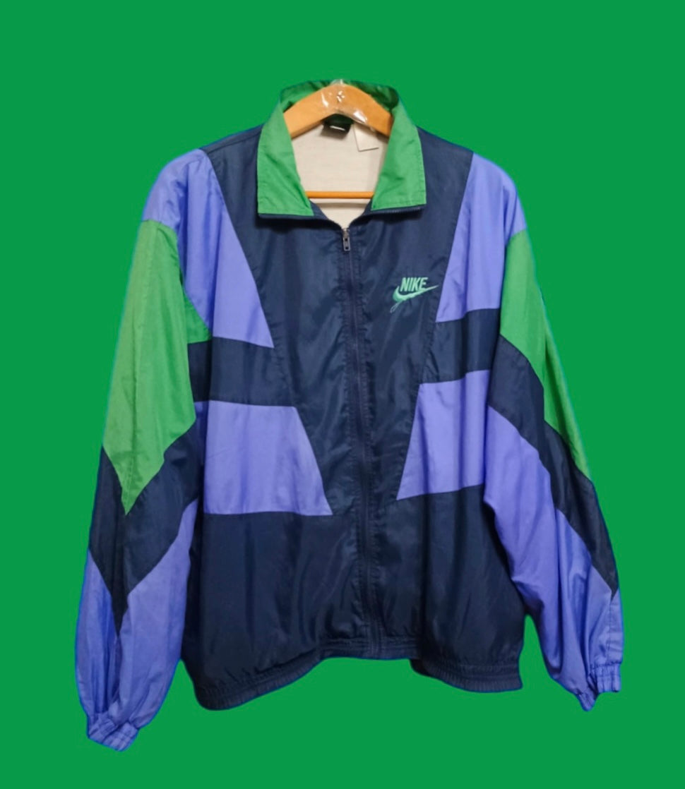 Sweatshirt Vintage Nike Multicolor A Fantasia Anni 90 Unisex Size XL
