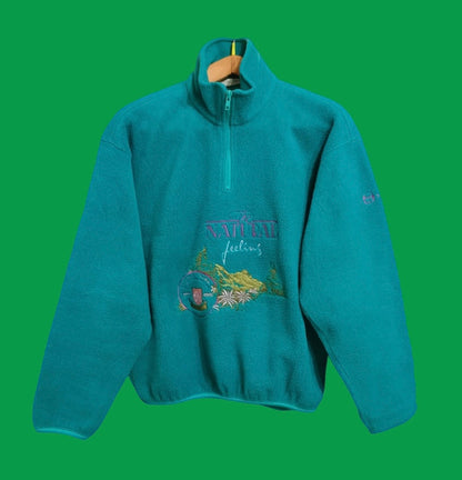 Pile Vintage Sergio Tacchini Multicolor A Fantasia Anni 90 Woman Size S