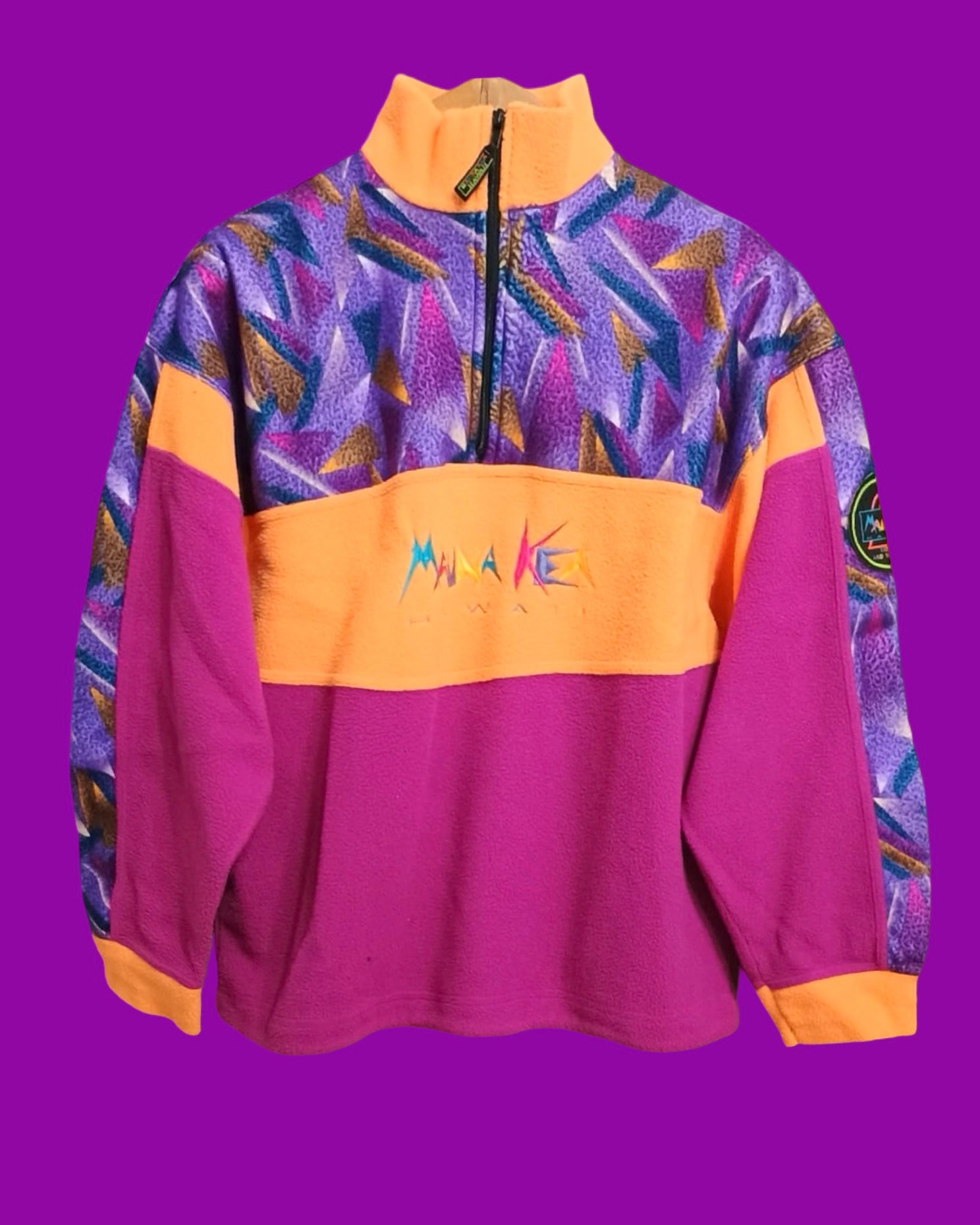 Vintage Multicolor Fantasy 90's Fleece Woman Size M