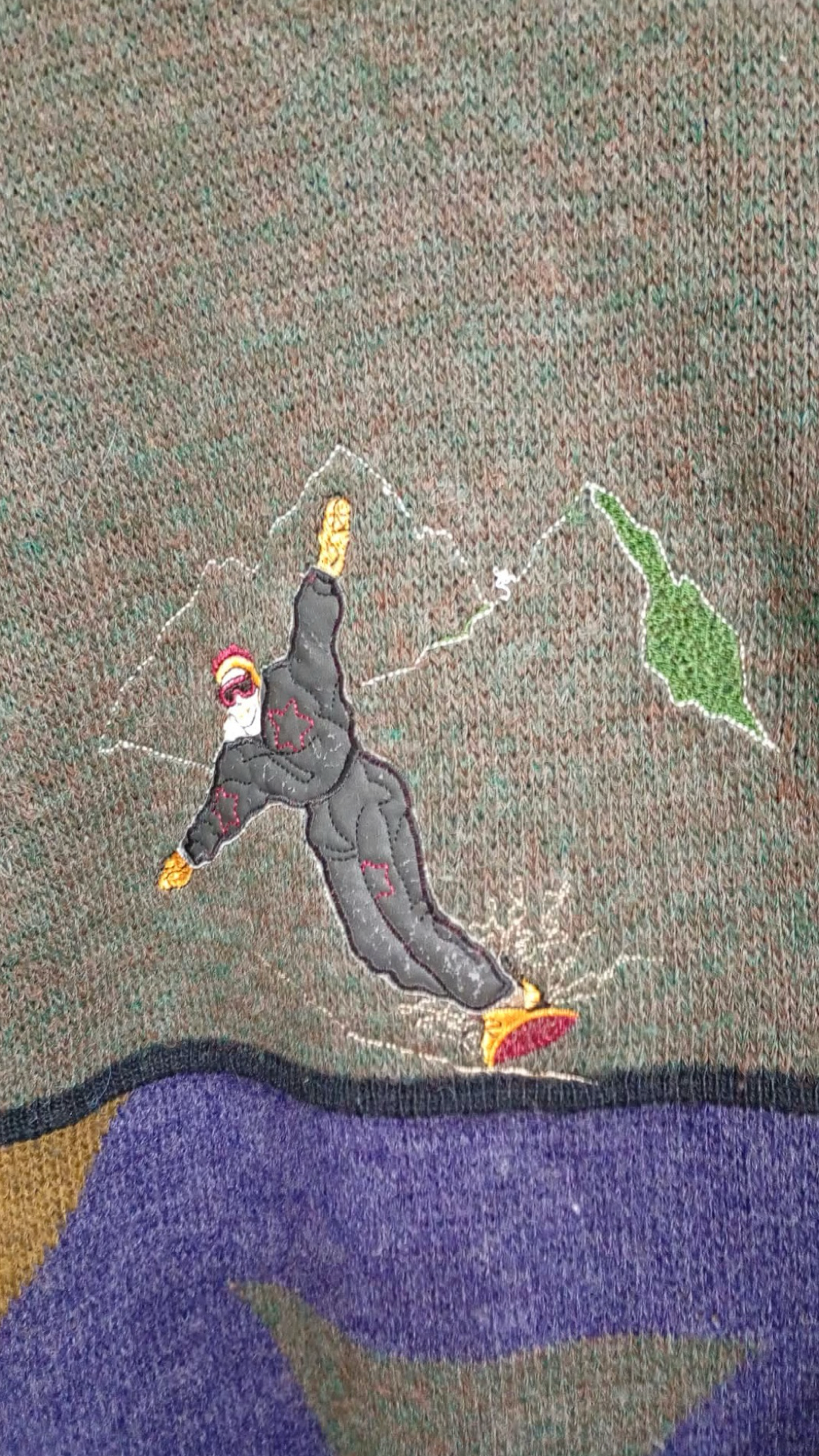 Vintage Multicolor Fantasy 90's Rare Sweater Unisex Size L