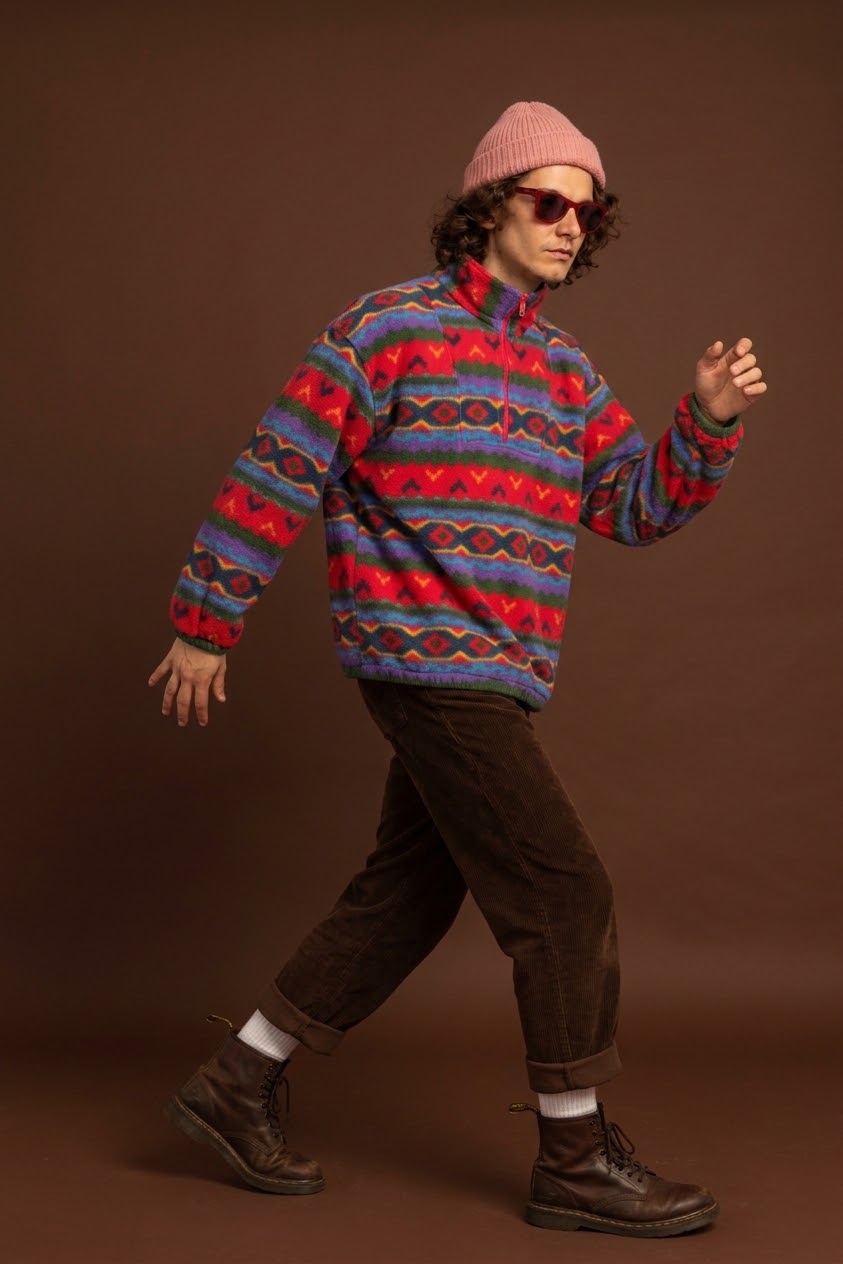 Vintage Multicolor Fantasy 90's Fleece Unisex Size L
