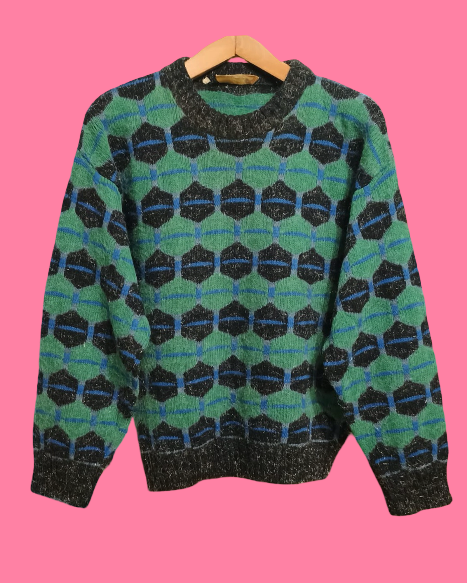 Vintage Multicolor Fantasy 90's Sweater Unisex Size L
