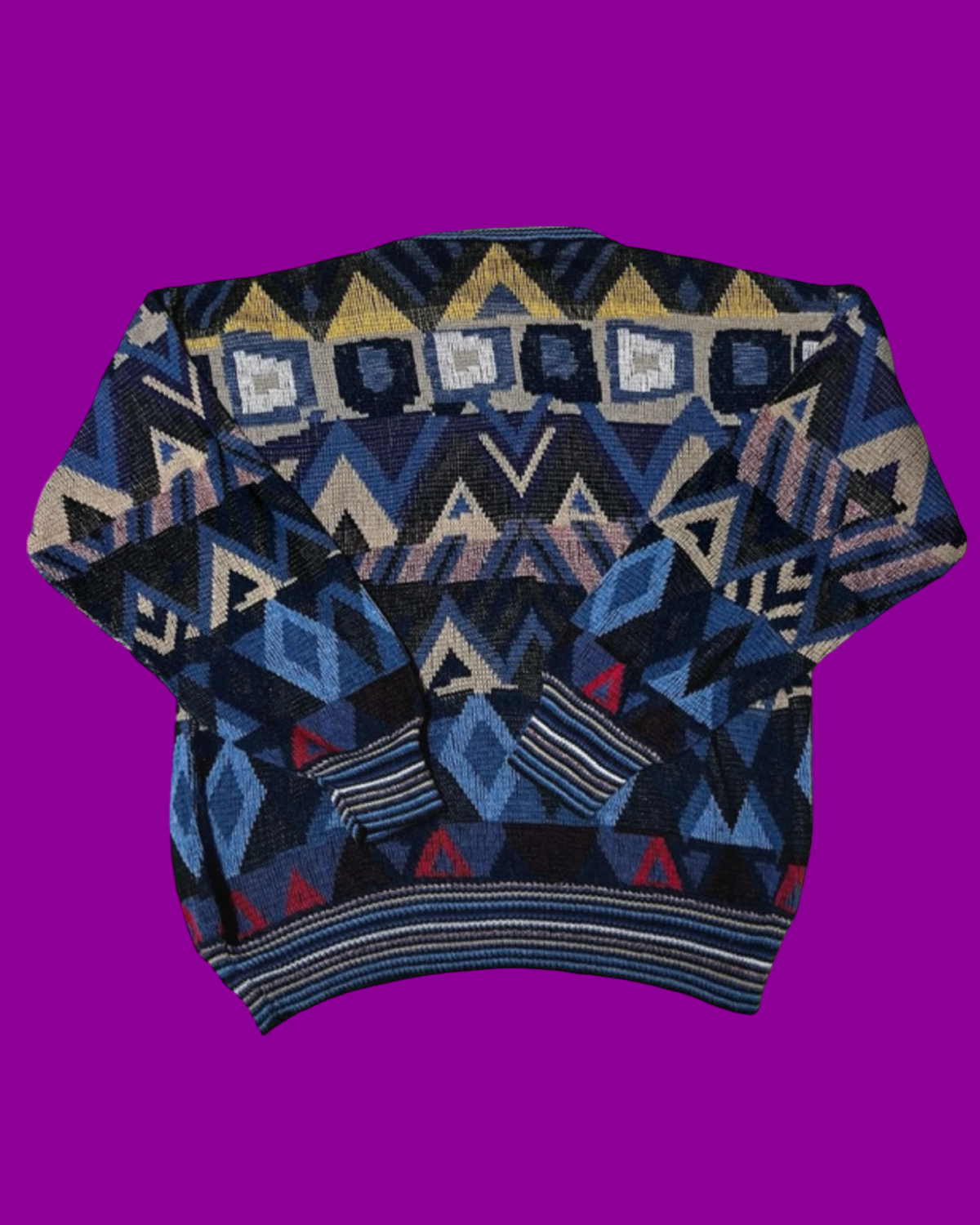 Vintage Multicolor Fantasy 90's Rare Sweater Unisex Size L