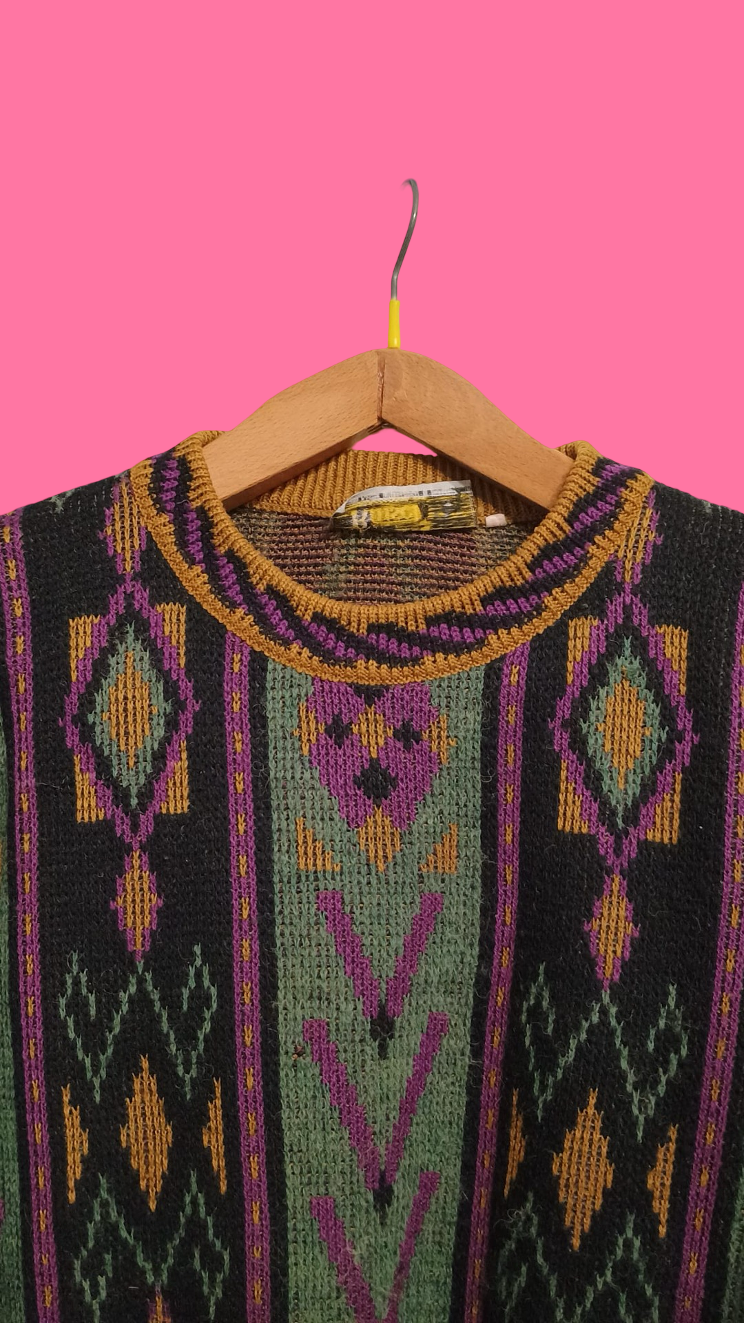 Vintage Multicolor Fantasy 90's Sweater Unisex Size M