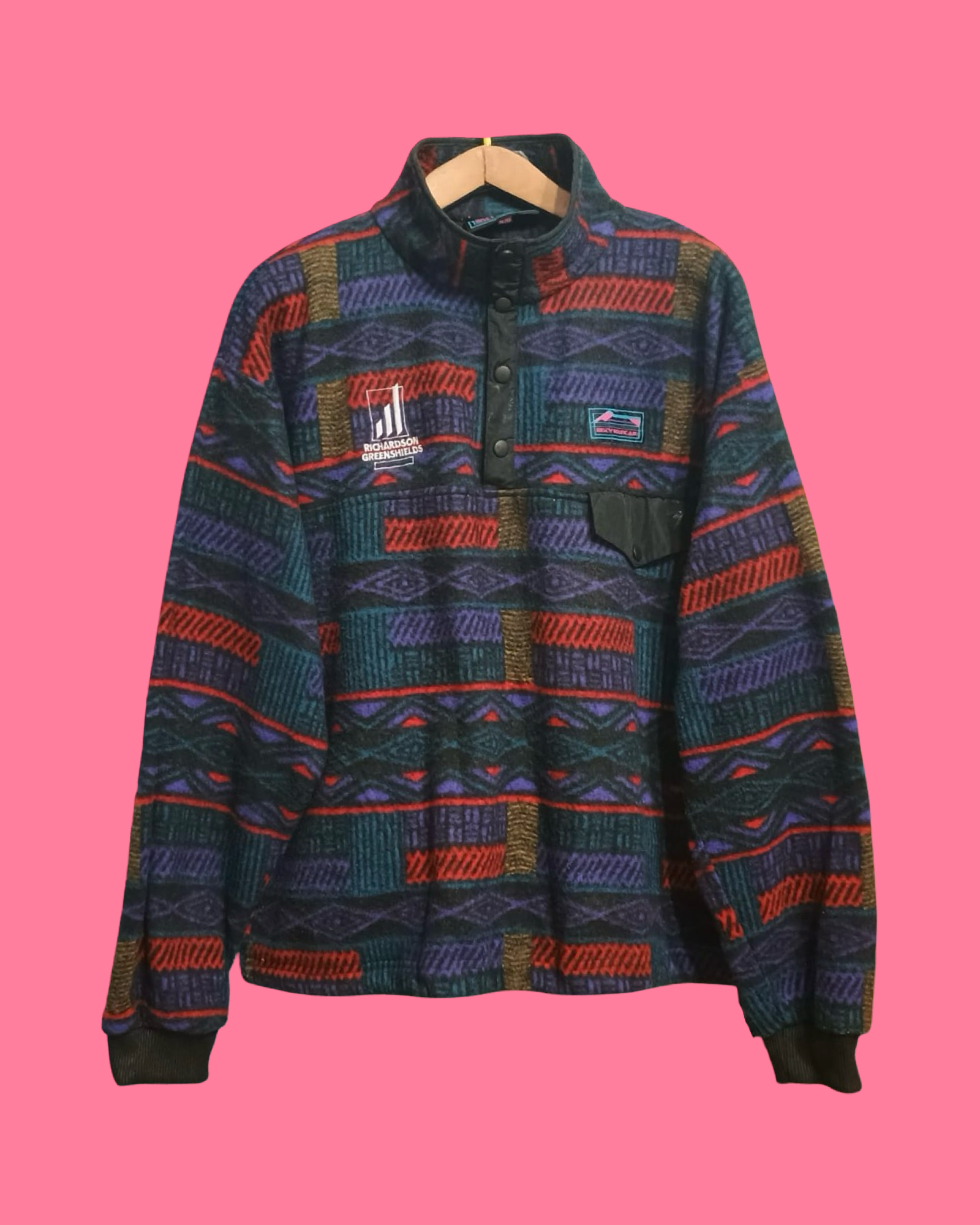 Vintage Multicolor Fantasy 90's Sweatshirt Unisex Size L
