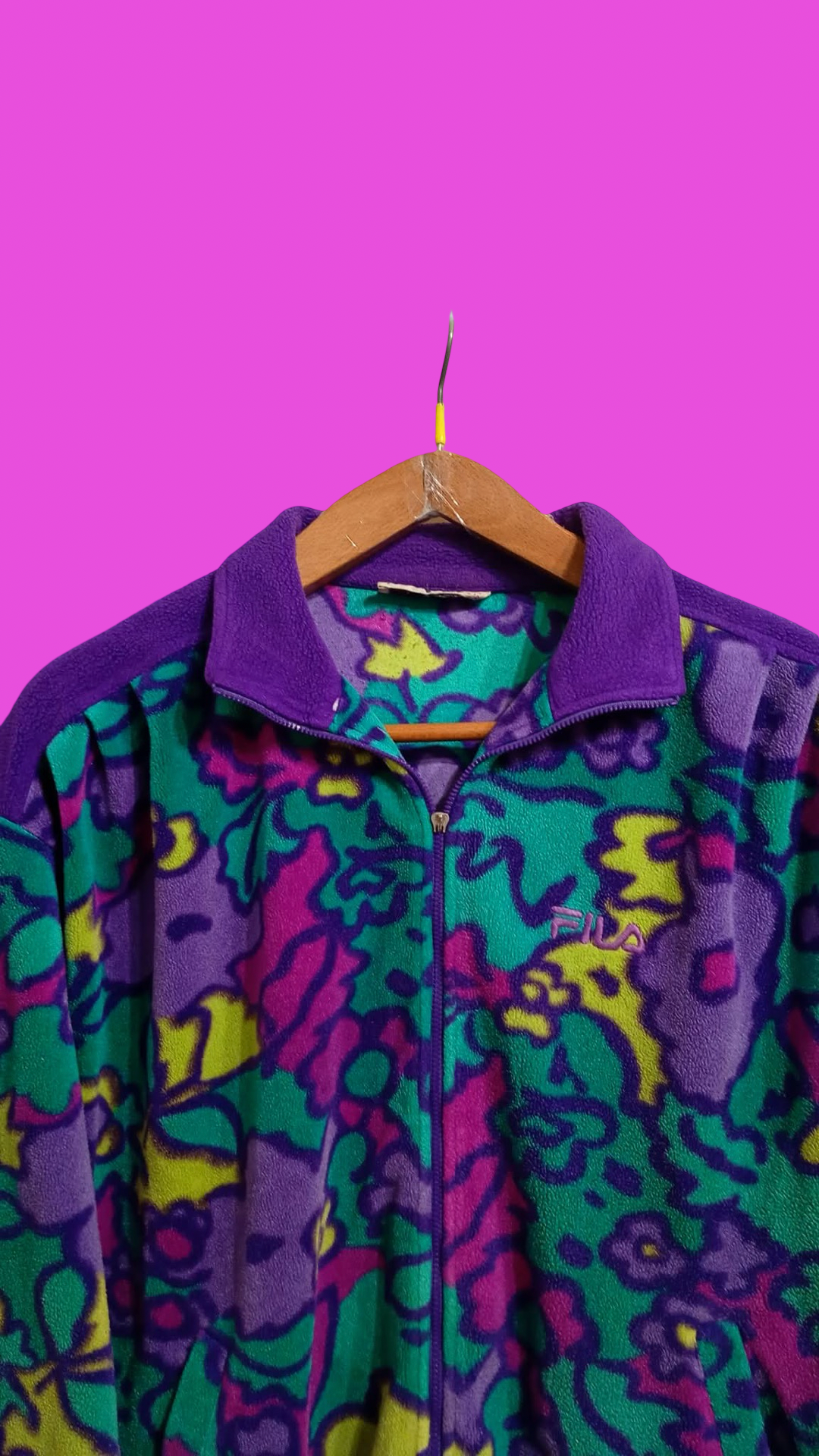 Vintage Multicolor Fantasy 90's Rare Fila Fleece Unisex Size M