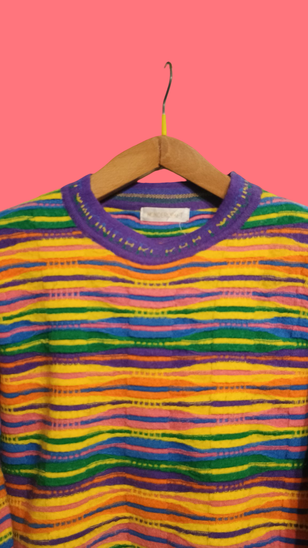 Vintage Multicolor Fantasy 90's Sweater Woman Size M